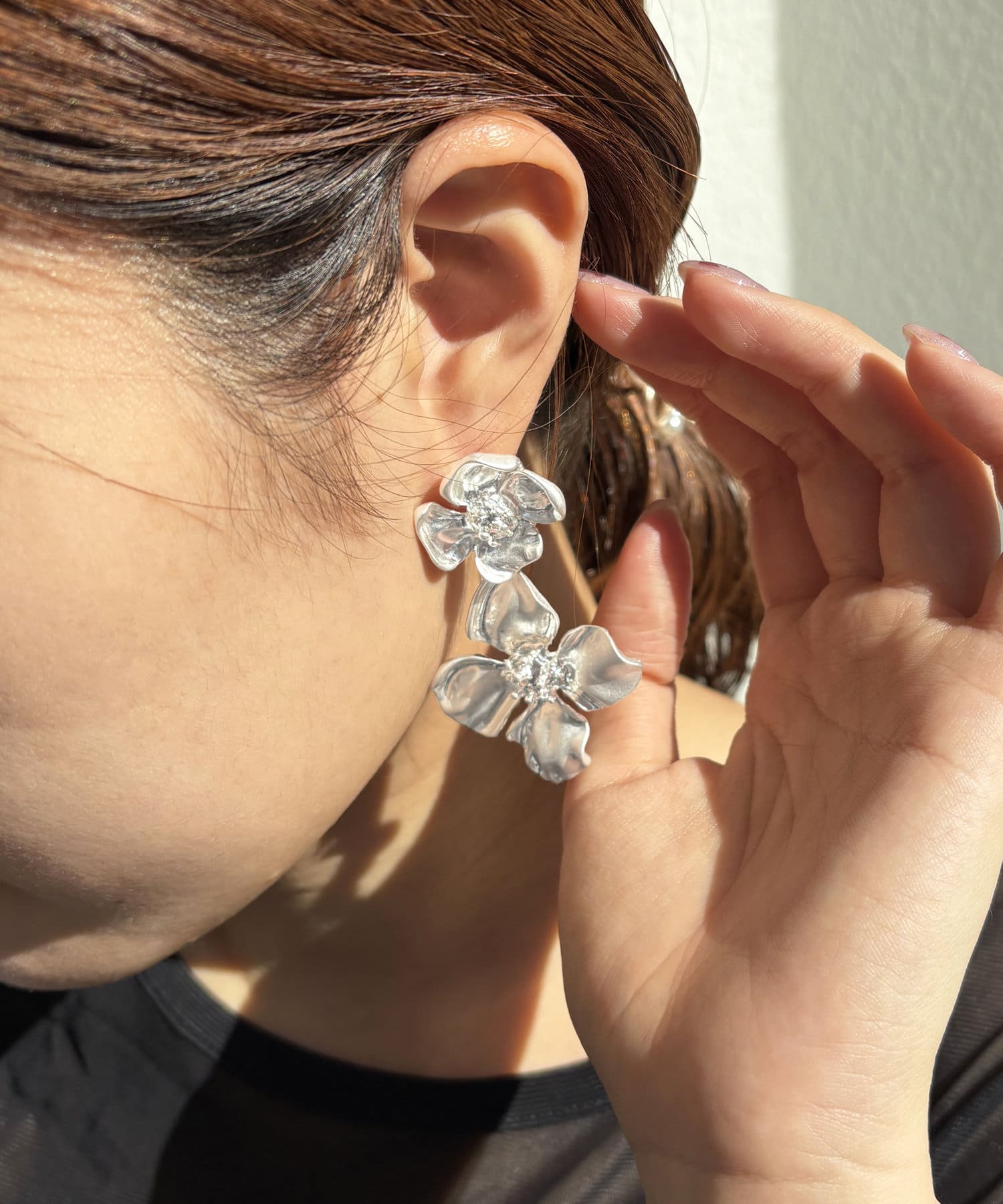 Lattice(ラティス) 【オケージョン】アンティークフラワーピアス