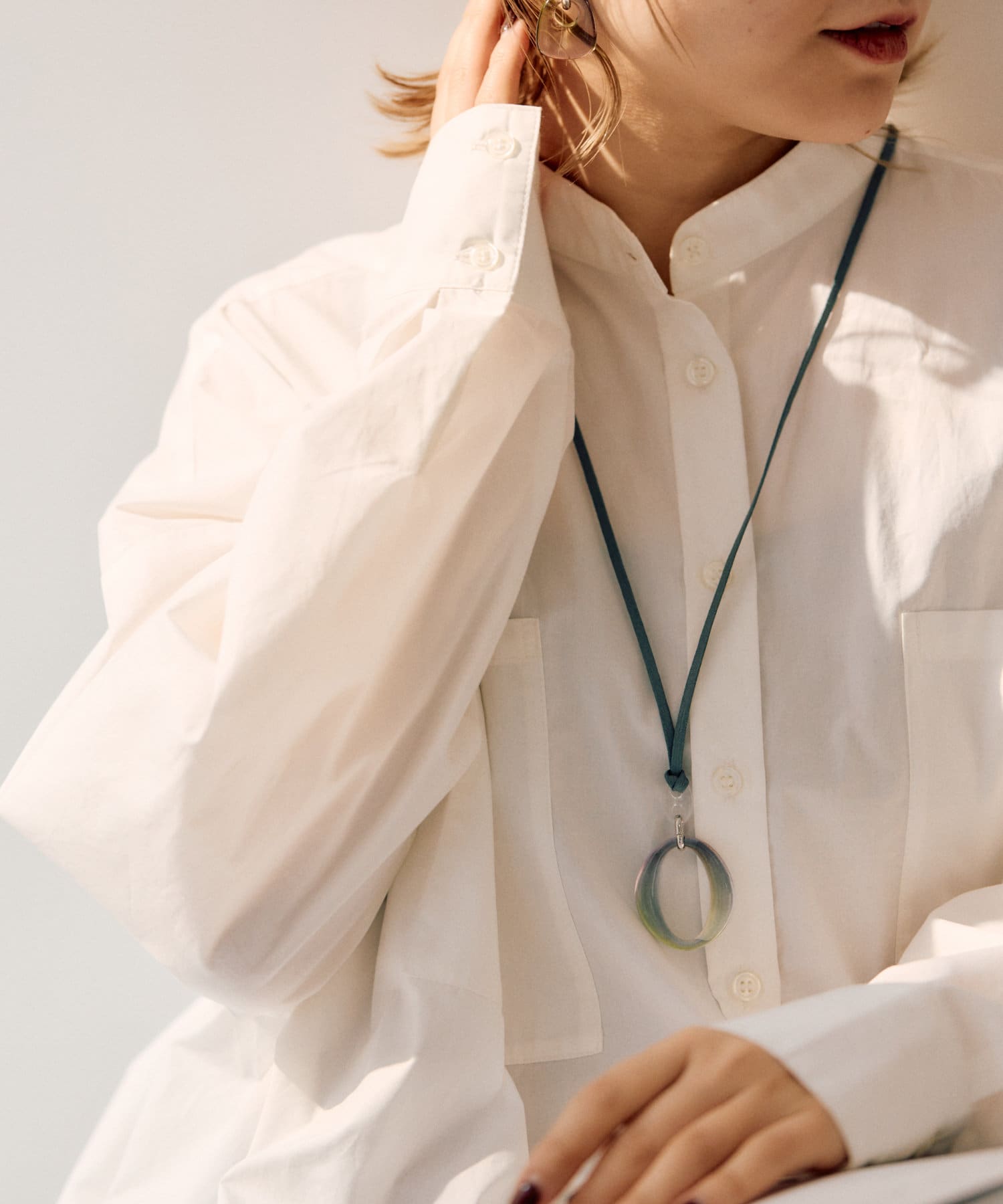 ear PAPILLONNER(イア パピヨネ) レインボーリングネックレス