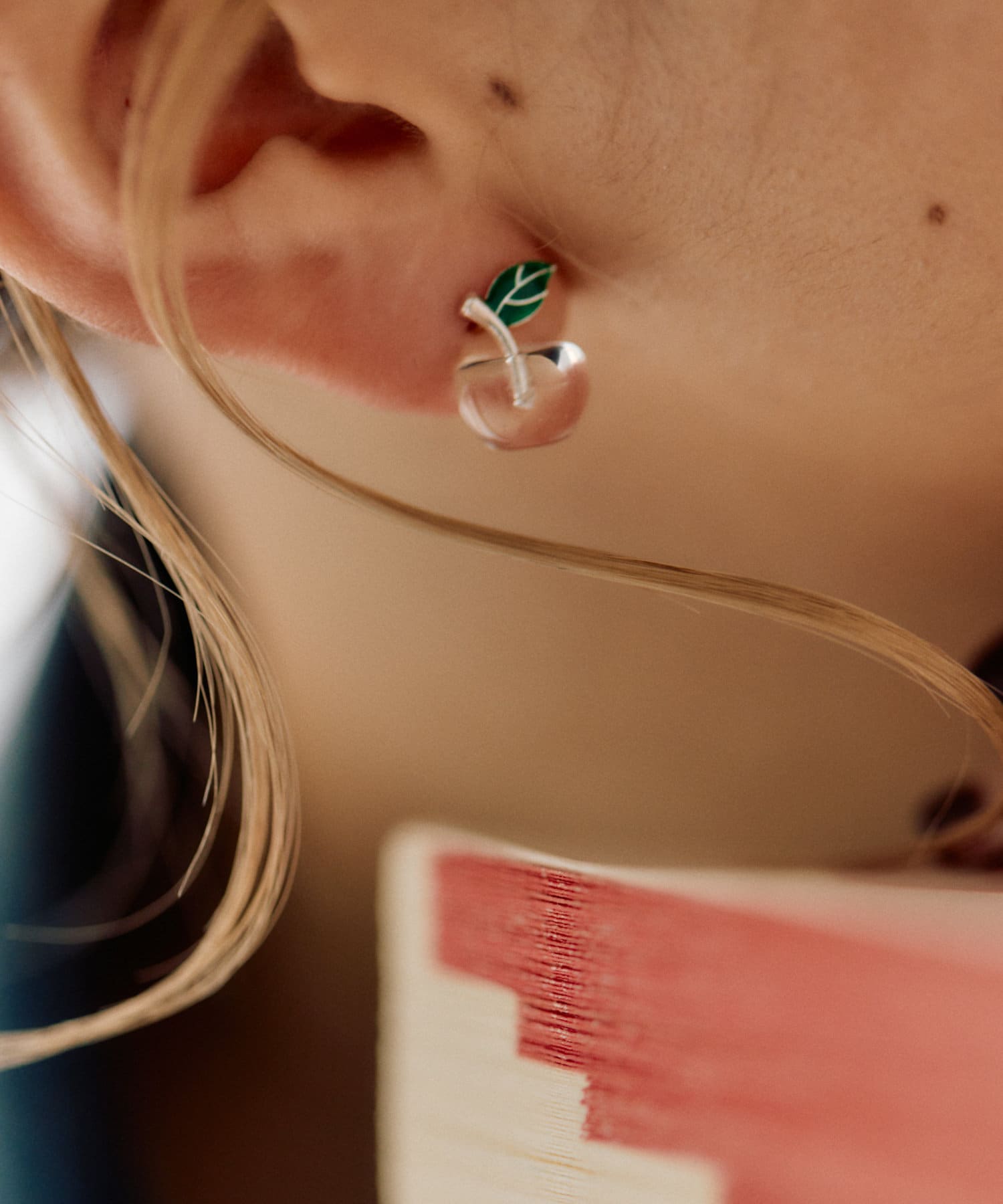 ear PAPILLONNER(イア パピヨネ) 《WEB限定/スターリングシルバー使用》小さなりんごピアス