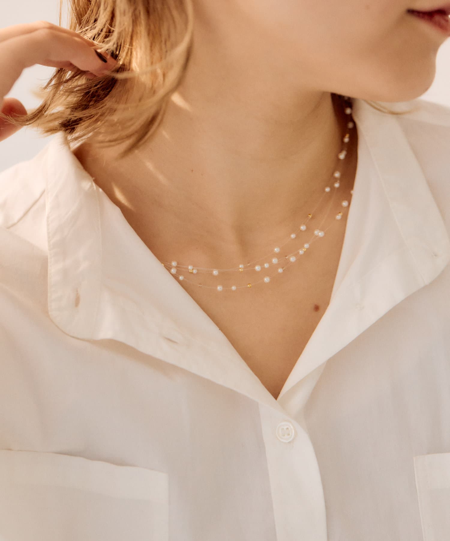 ear PAPILLONNER(イア パピヨネ) プラネットパールネックレス