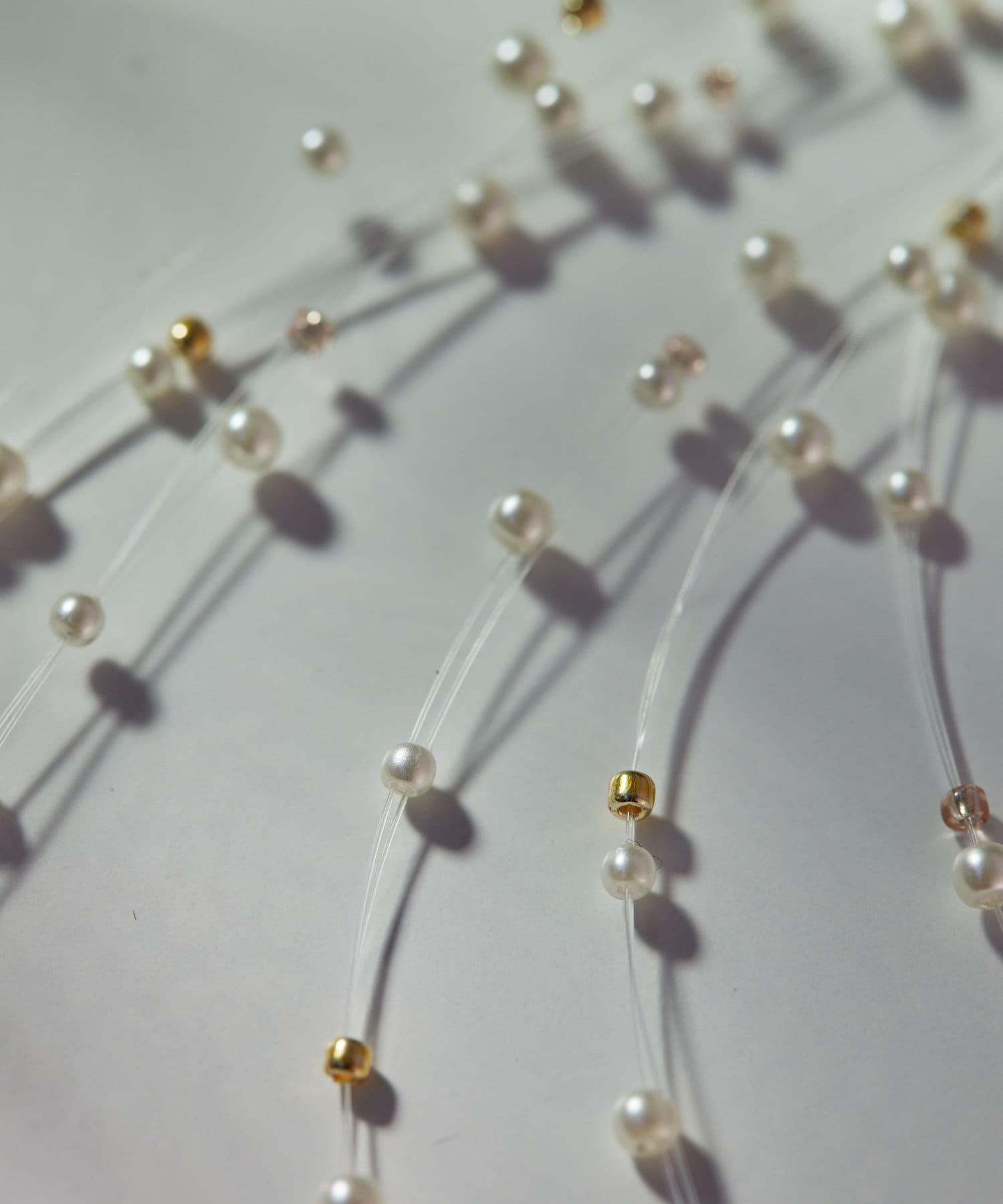ear PAPILLONNER ホワイトパール ネックレス ゴールドチャーム ear PAPILLONNER ホワイトパール ネックレス ゴールドチャーム