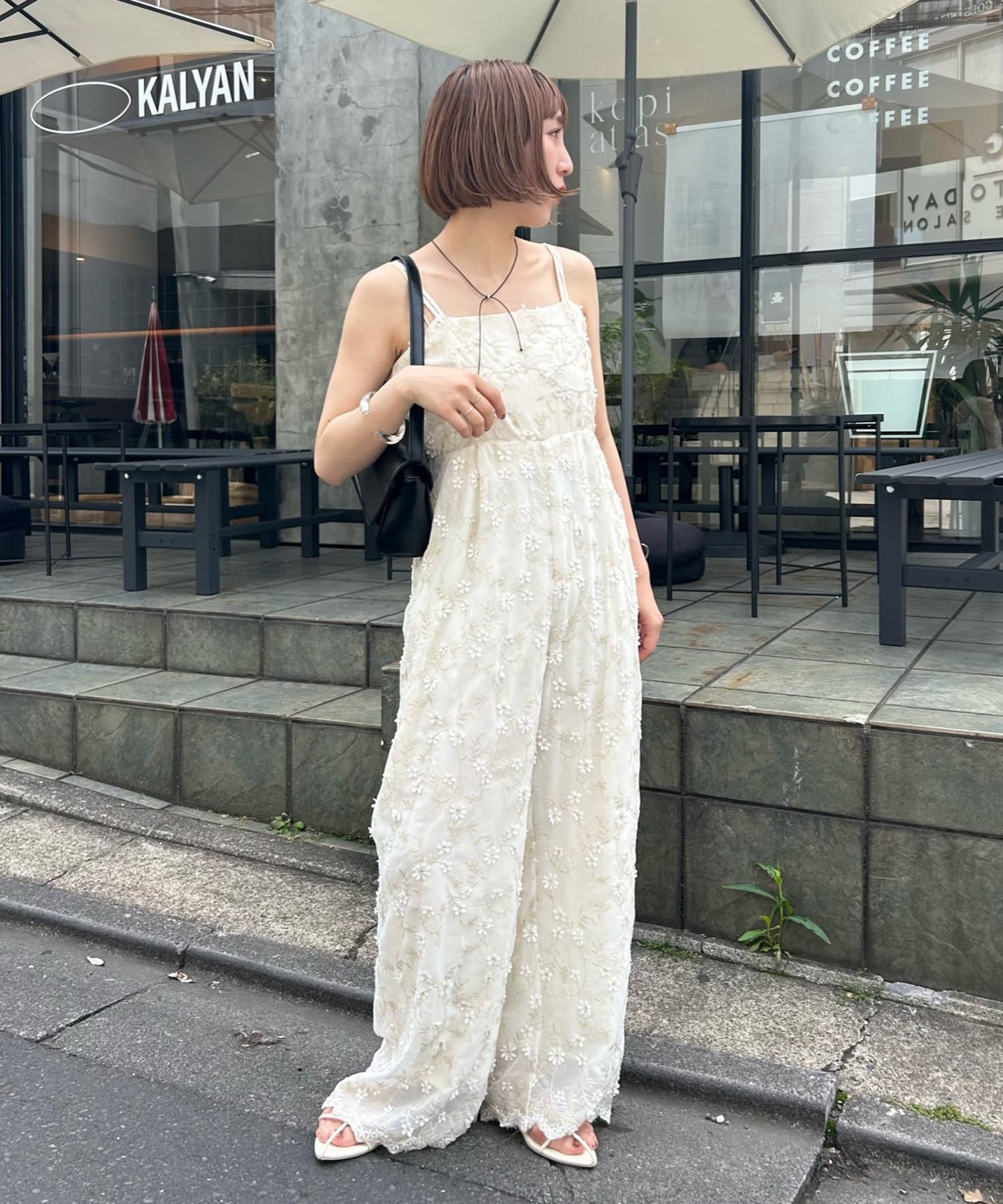 mystic】シャイニーフラワーサロペット | OUTLET(アウトレット