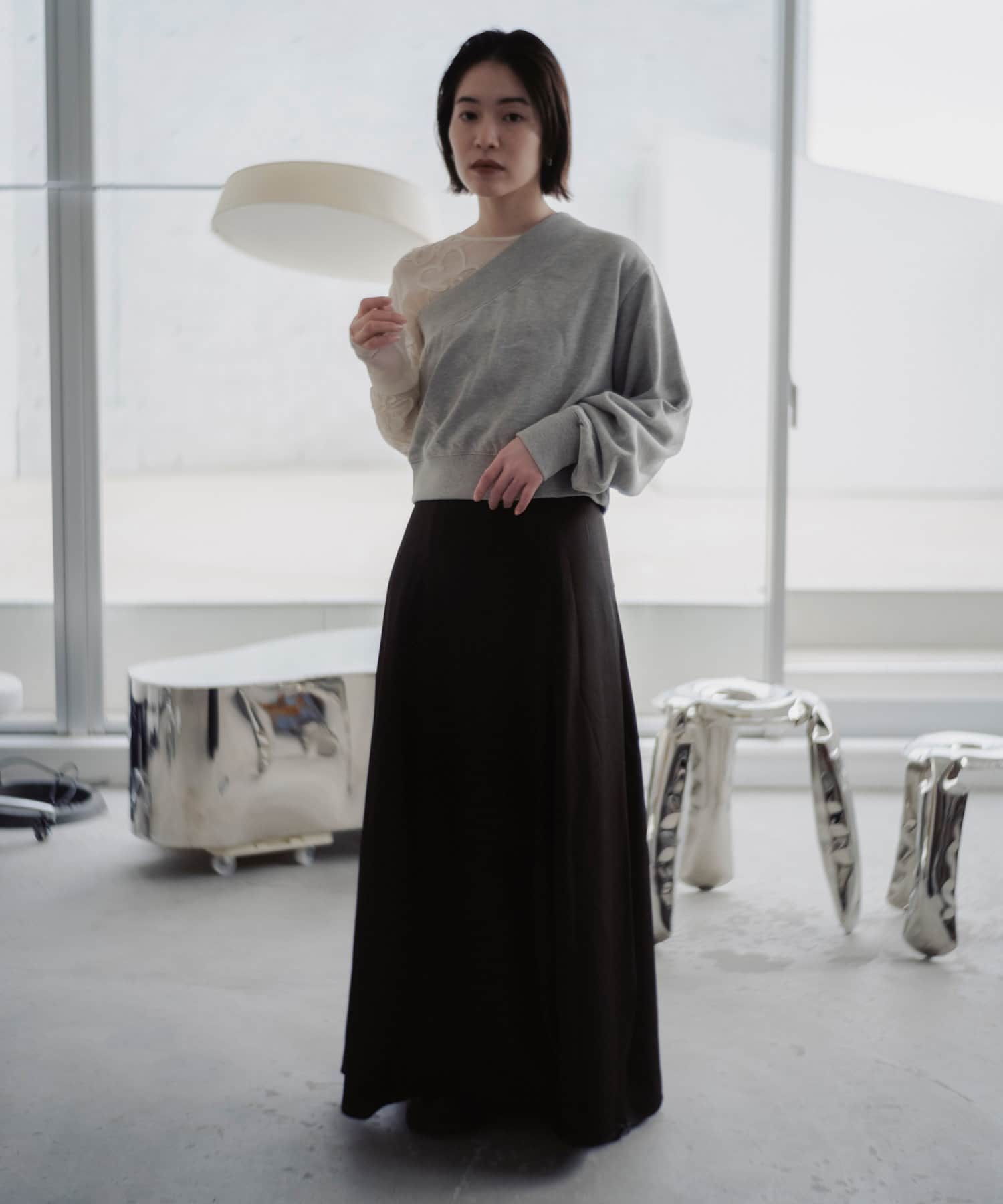 Kastane スカート Kastane】satin cocoon skirt | OUTLET(アウトレット)レディース