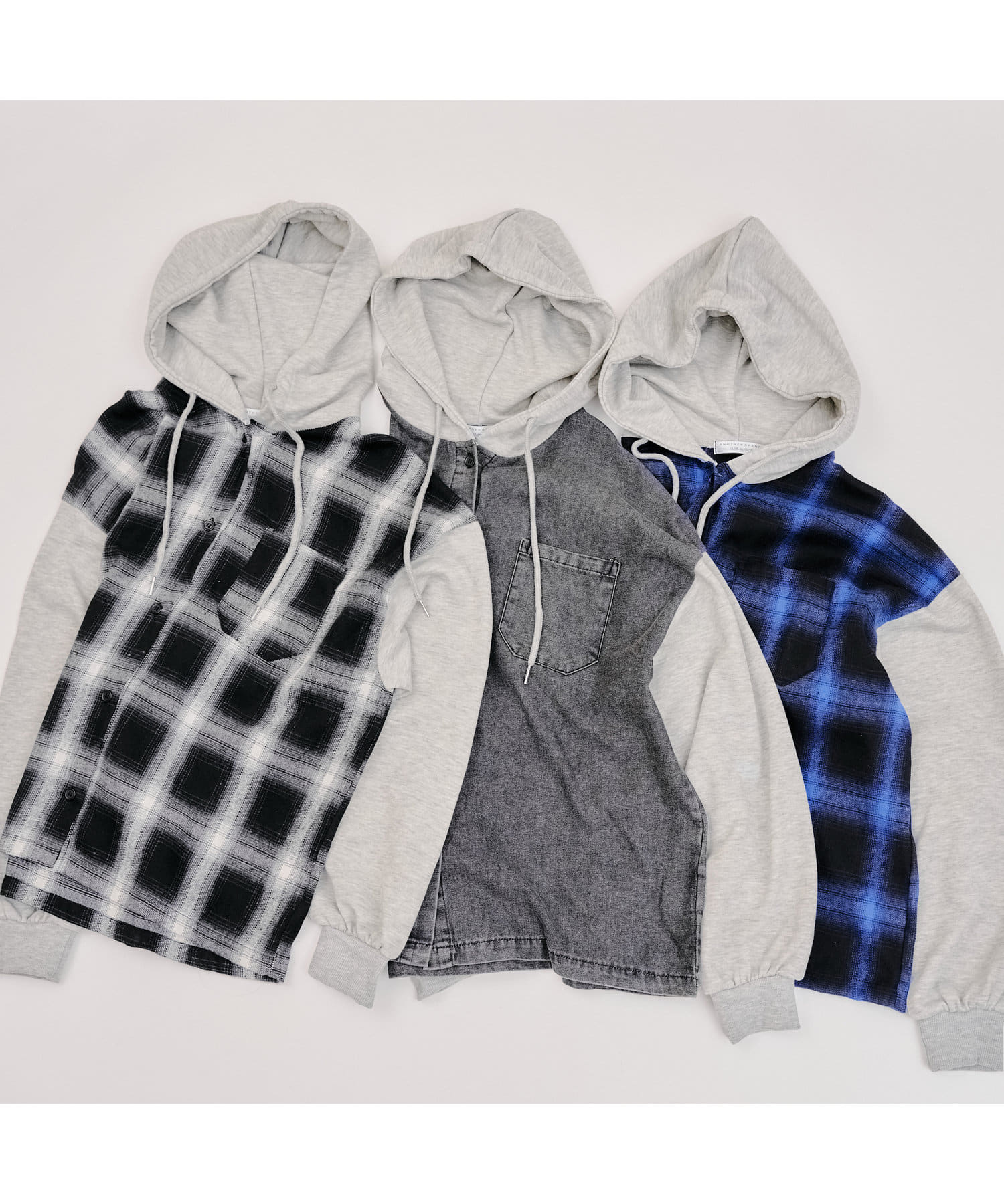 NICE CLAUP / OLIVE des OLIVE OUTLET(ナイスクラップ  / オリーブ デ オリーブ アウトレット) ドッキングシャツパーカー
