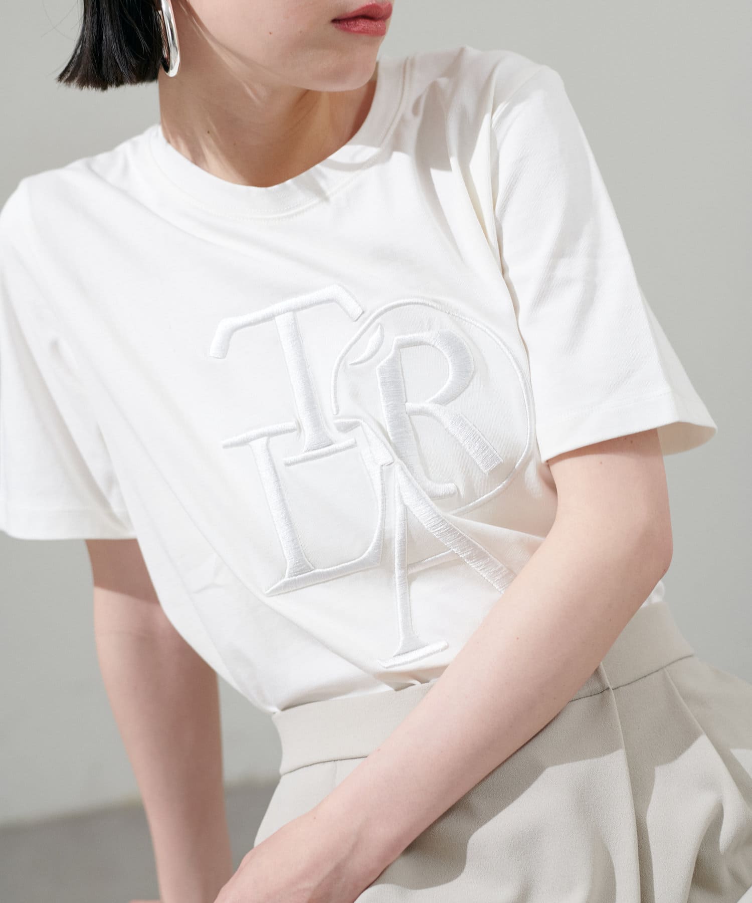 厚盛りロゴ刺繍T | LARUTA(ラルータ)レディース | PAL CLOSET