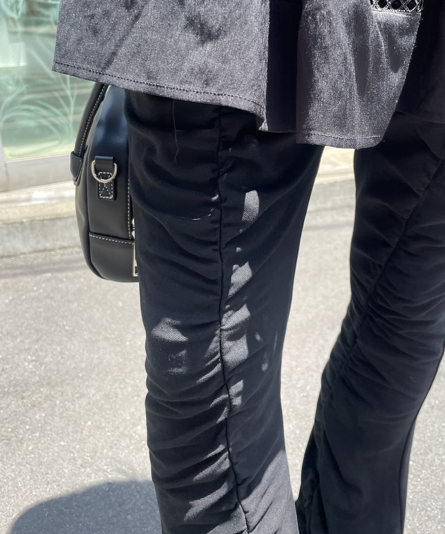 OUTLET(アウトレット) 【mystic】ギャザーカットパンツ