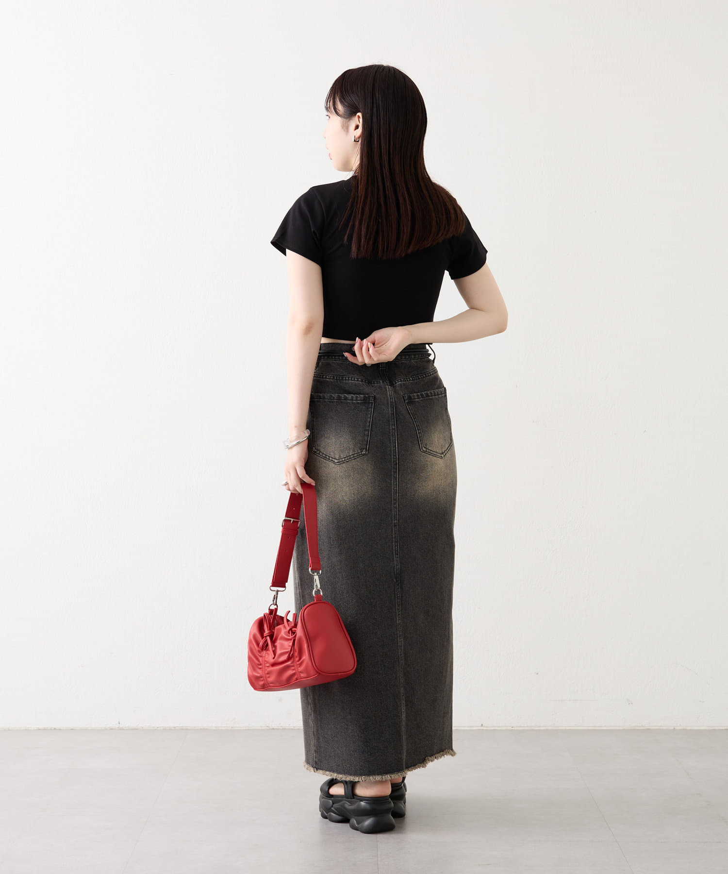 OUTLET(アウトレット) 【mystic】ビーズロゴTシャツ