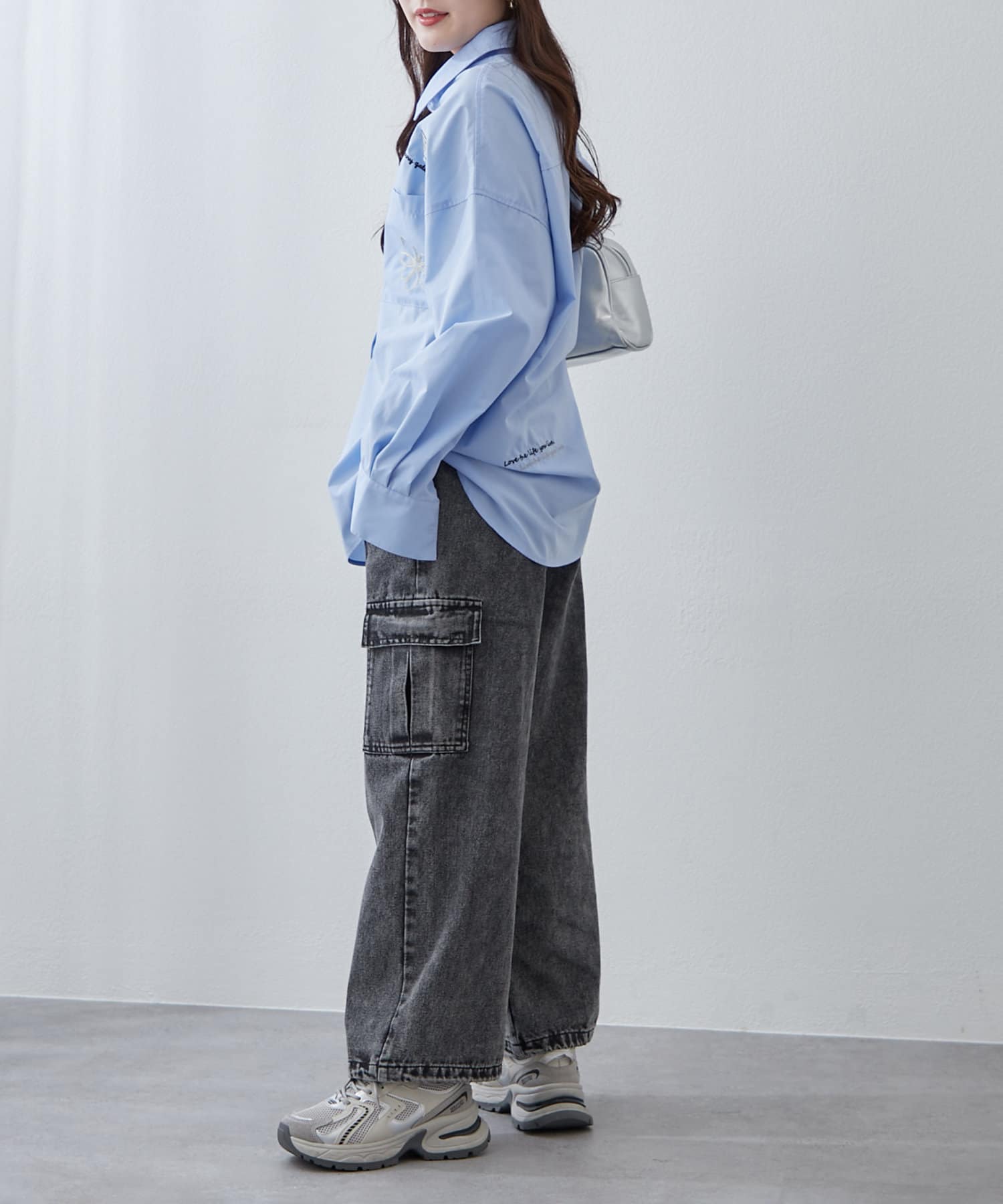 NICE CLAUP / OLIVE des OLIVE OUTLET(ナイスクラップ  / オリーブ デ オリーブ アウトレット) 【RMAF】色々刺しゅうシャツ