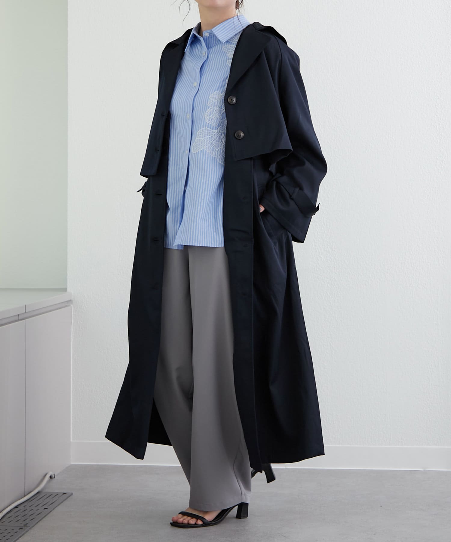 NICE CLAUP / OLIVE des OLIVE OUTLET(ナイスクラップ  / オリーブ デ オリーブ アウトレット) 【春の新作】【WEB限定】マルチWAYトレンチコート