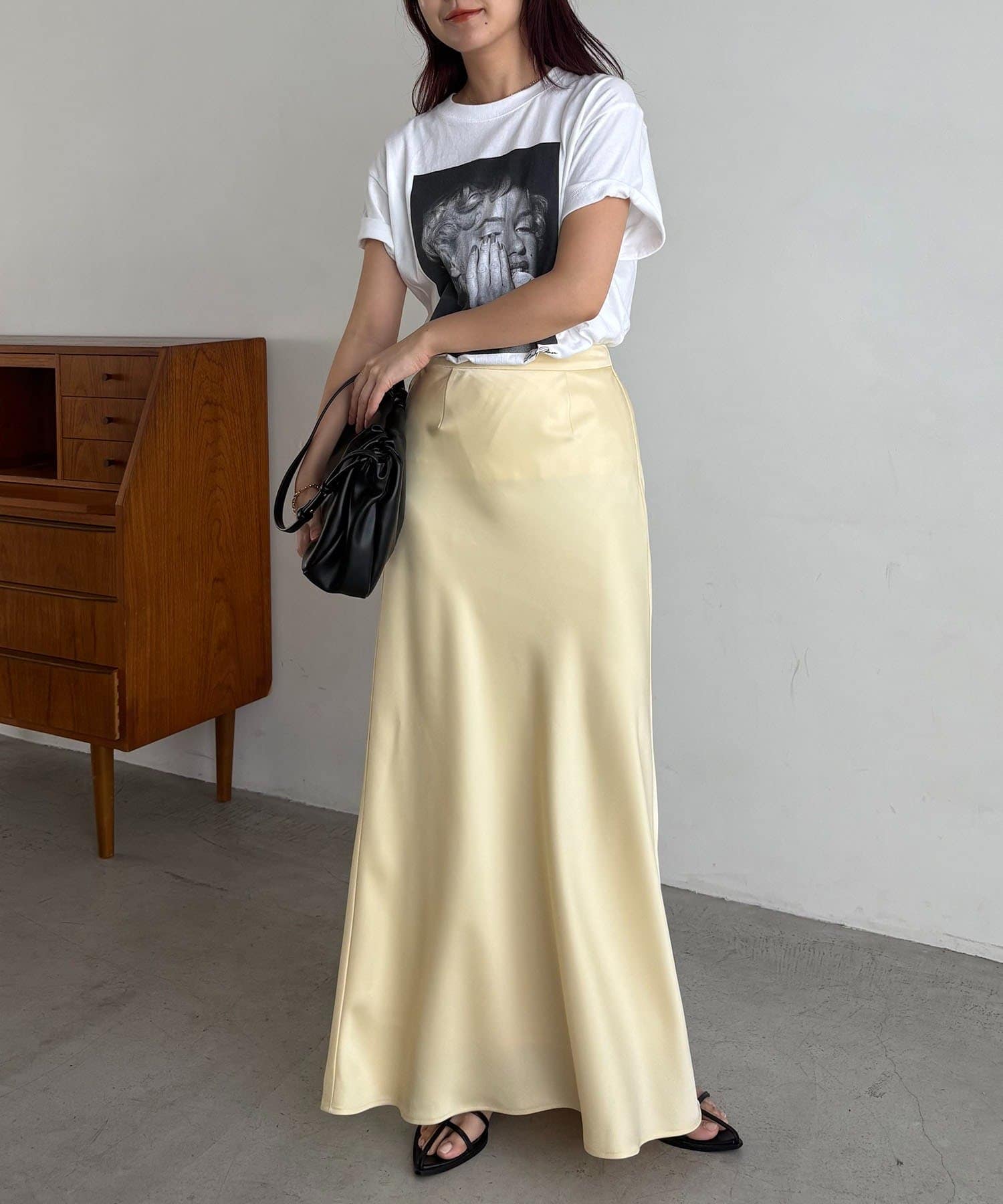 CAPRICIEUX LE'MAGE(カプリシュレマージュ) 【新色イエロー/サイズ展開あり】バイアススカート