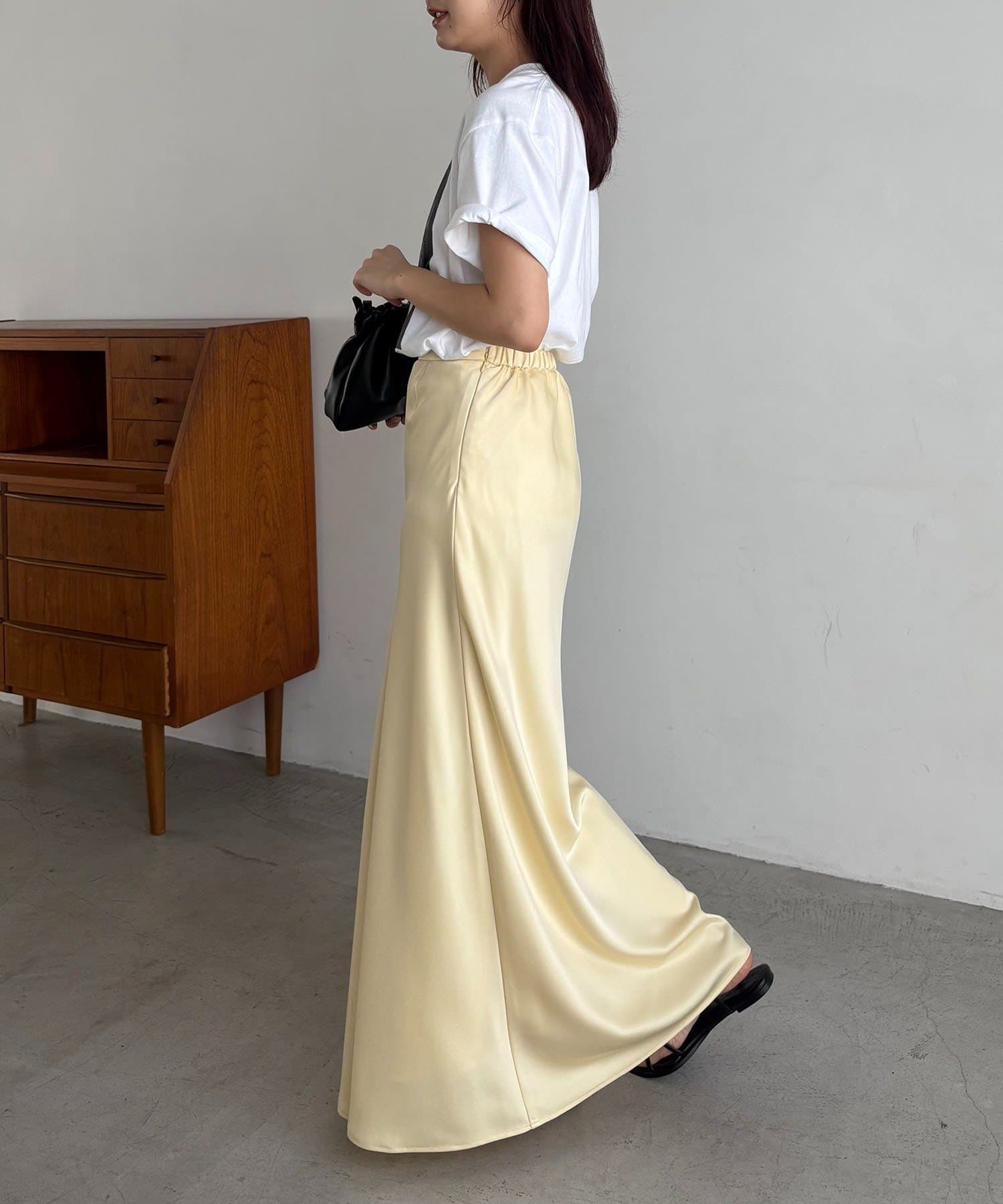 CAPRICIEUX LE'MAGE(カプリシュレマージュ) 【新色イエロー/サイズ展開あり】バイアススカート