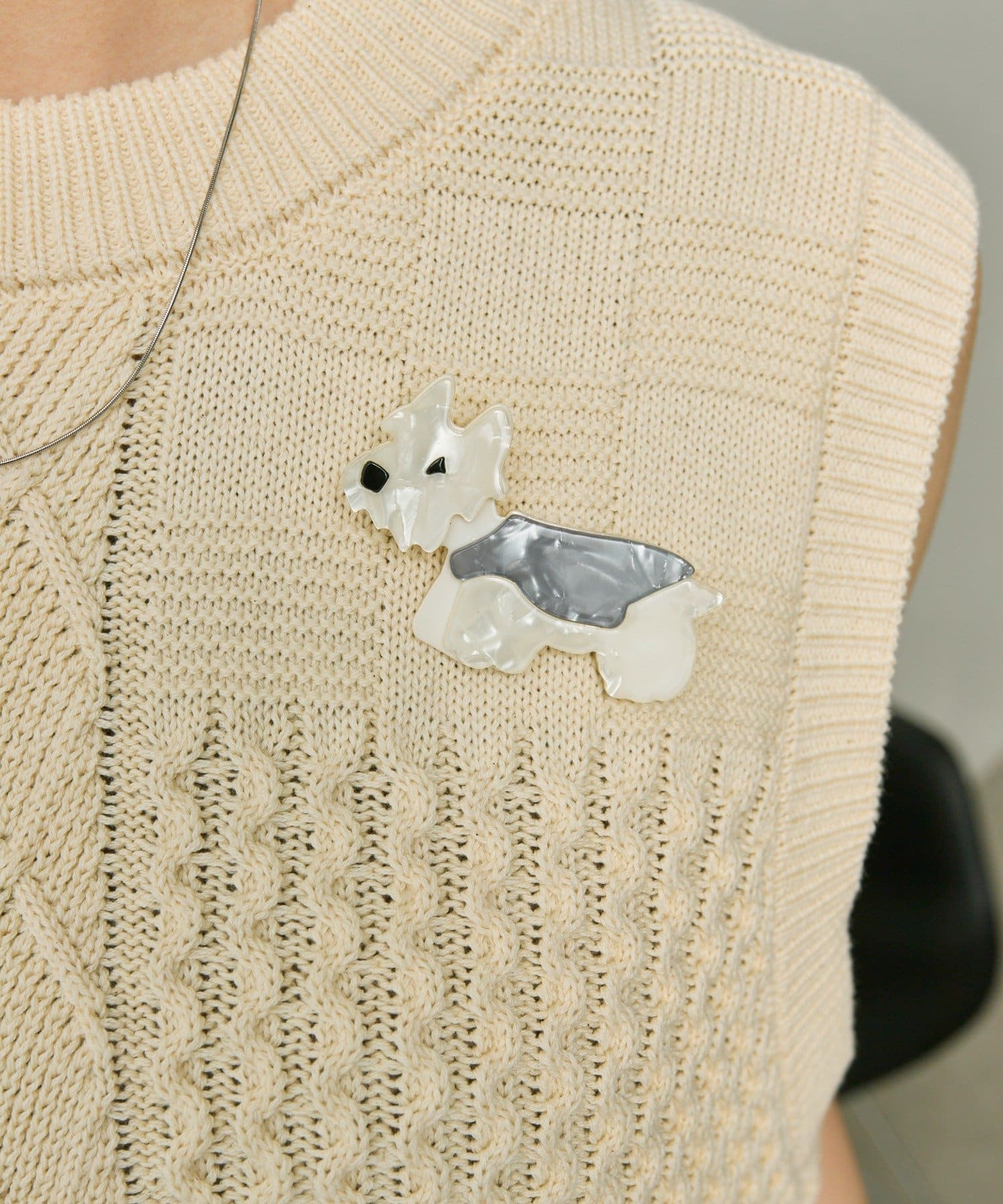 ear PAPILLONNER(イア パピヨネ) うちのワンちゃんブローチ