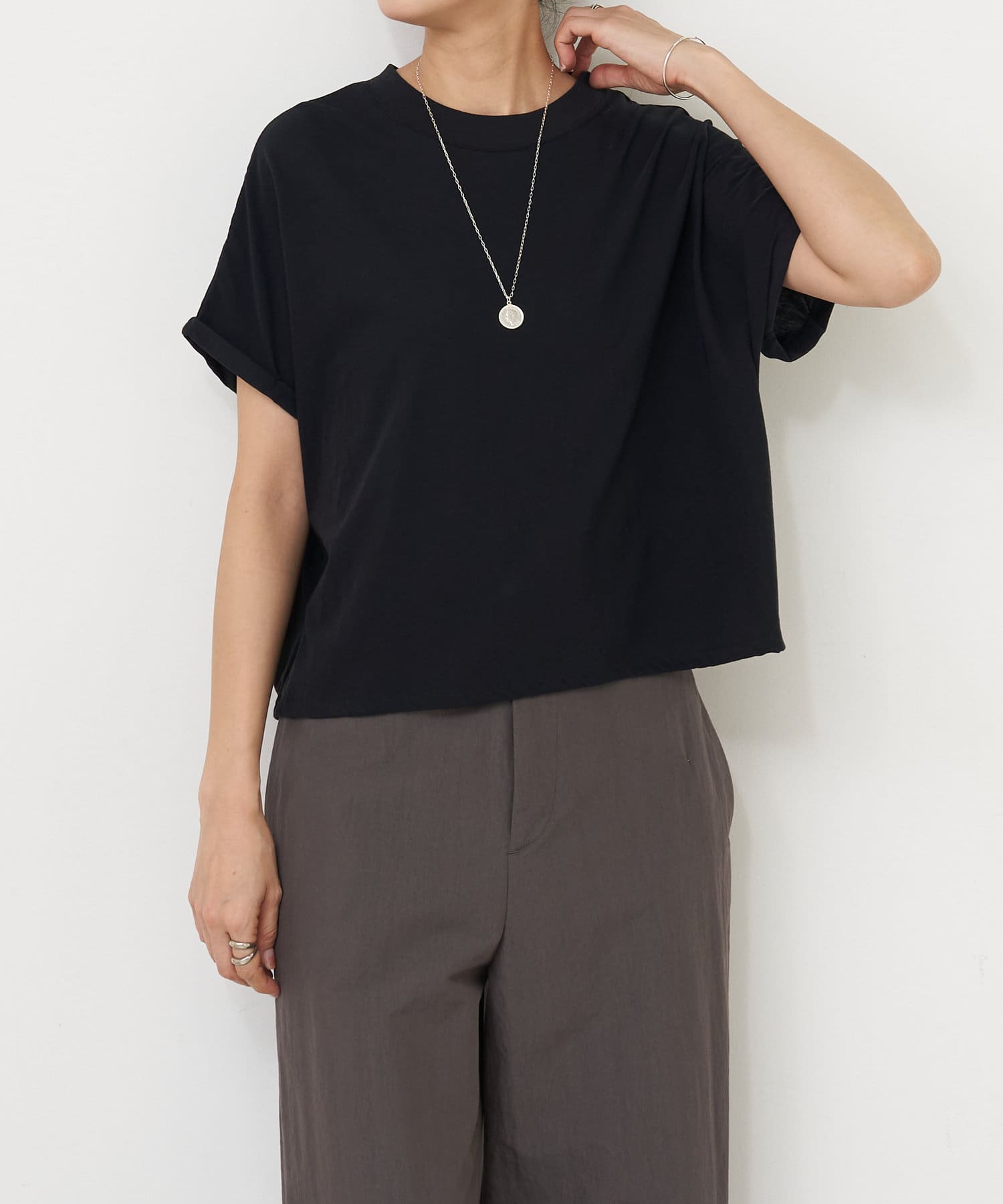 BEARDSLEY / ビアズリー 強撚さらっとショートTee 強撚さらっとショートTee | BEARDSLEY(ビアズリー)レディース