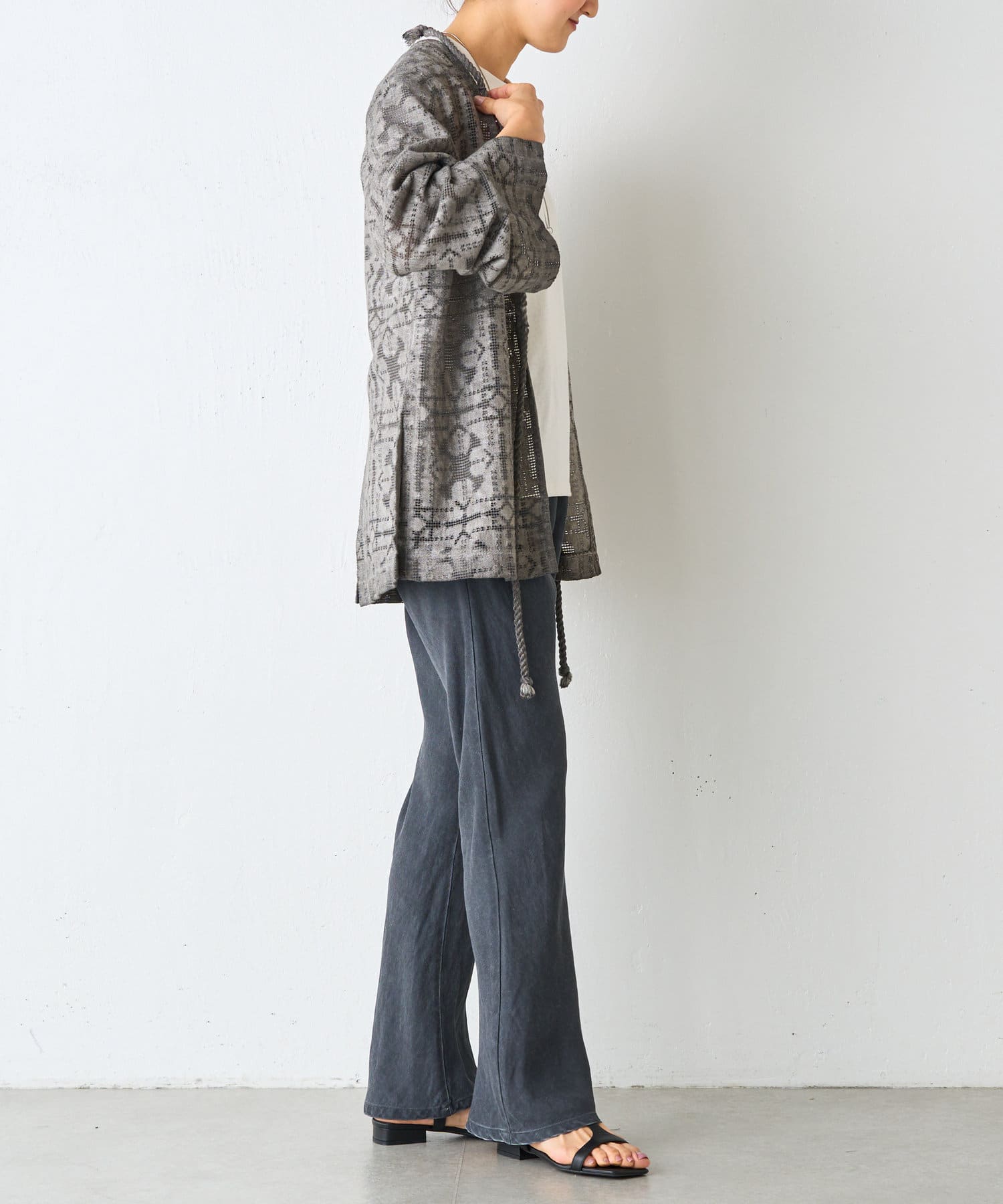 BEARDSLEY フレアパンツ セール】 《15 quinze》レーヨンバイヤスフレアパンツ （その他