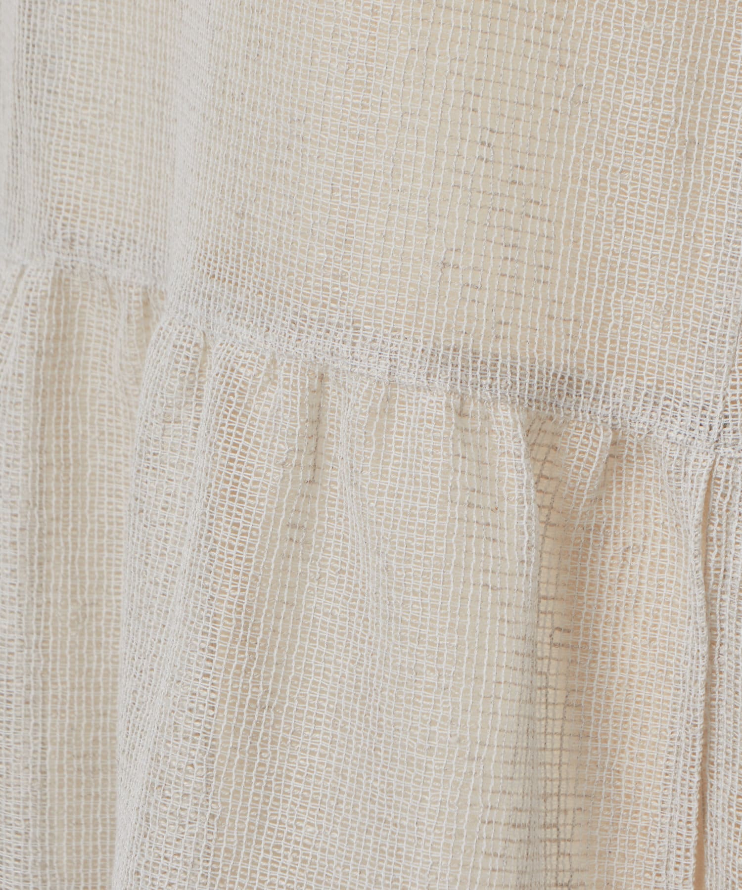 BEARDSLEY(ビアズリー) 《15 quinze》裾フリルメッシュブラウス