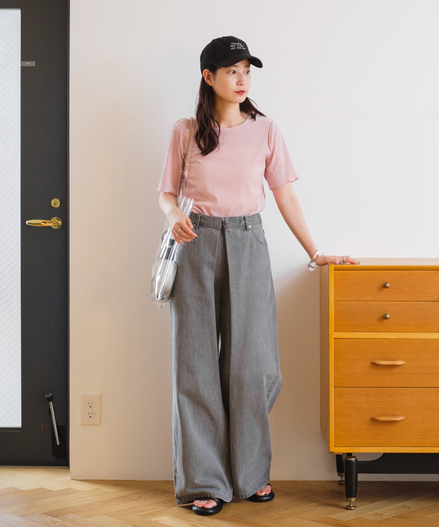 OUTLET(アウトレット) 【Kastane】ベロアチュール半袖TEE