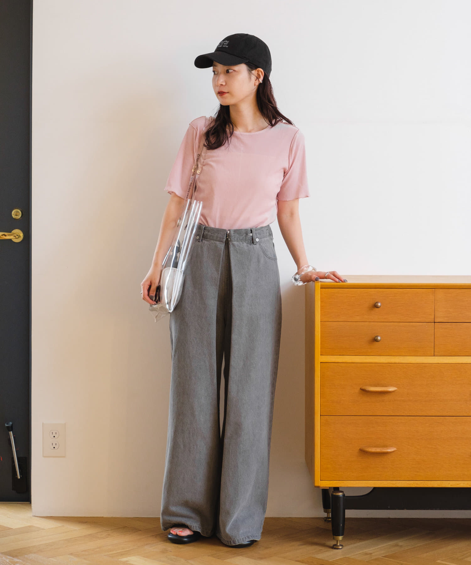 OUTLET(アウトレット) 【Kastane】ベロアチュール半袖TEE