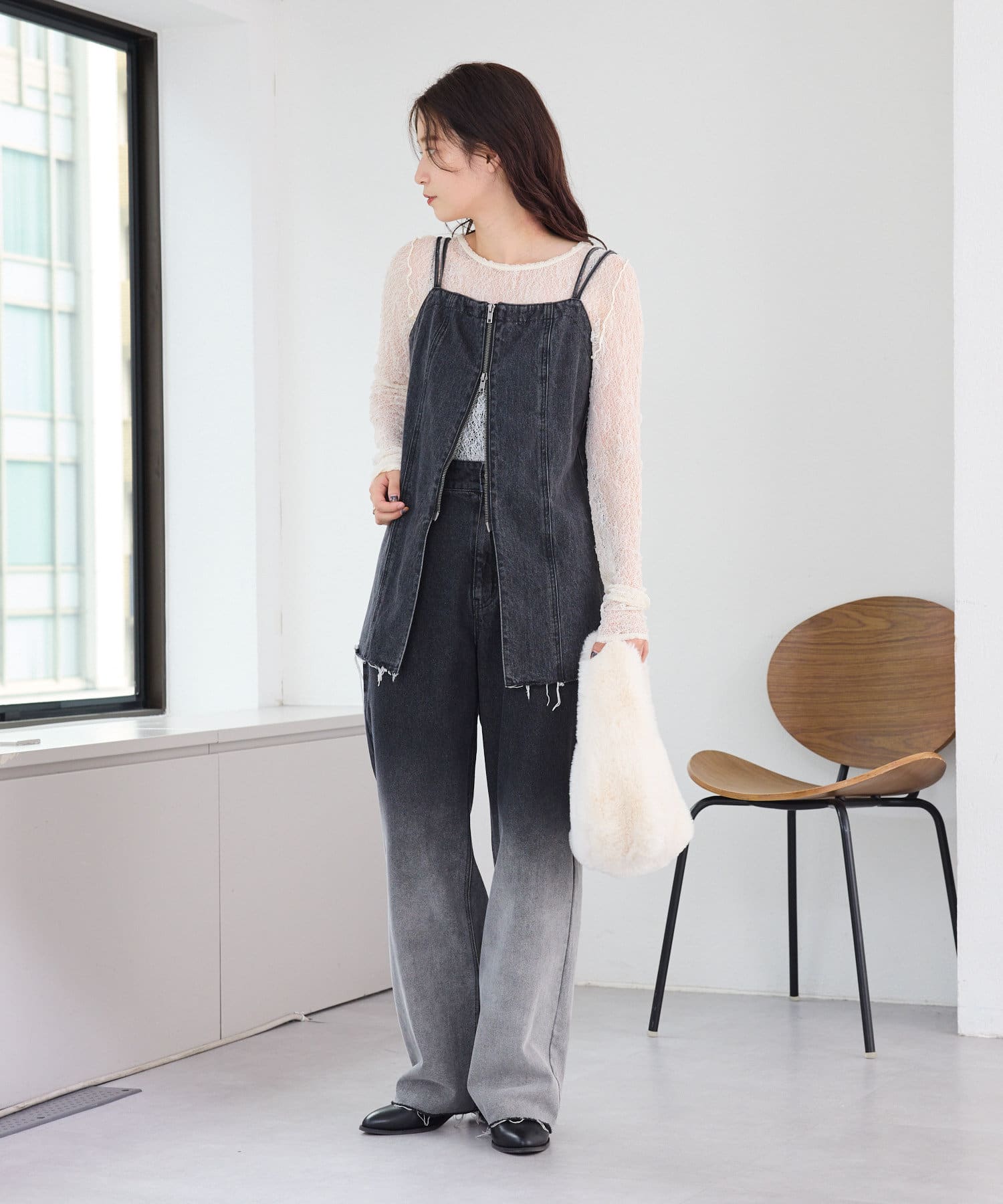 OUTLET(アウトレット) 【Kastane】デニムビスチェチュニック