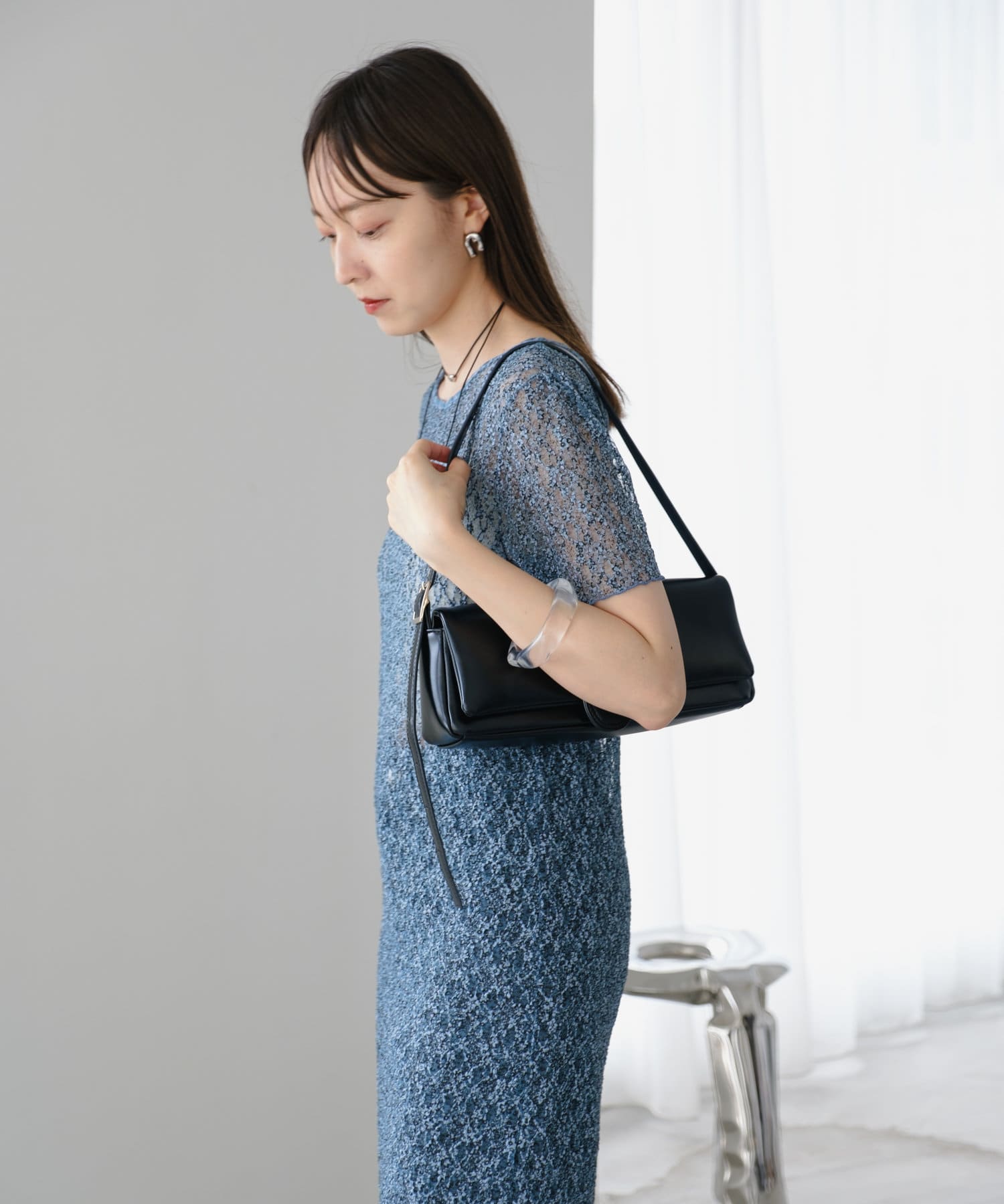 OUTLET(アウトレット) 【Kastane】レースフラワー半袖ワンピース