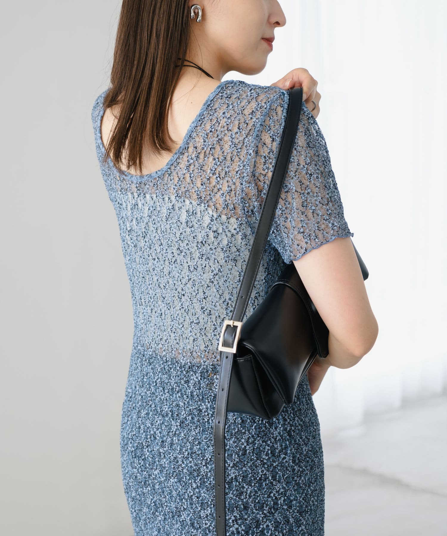 OUTLET(アウトレット) 【Kastane】レースフラワー半袖ワンピース