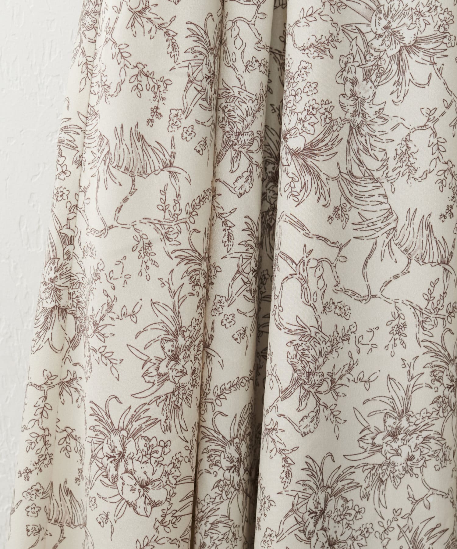 natural couture(ナチュラルクチュール) スキッパー衿フレア袖ワンピース