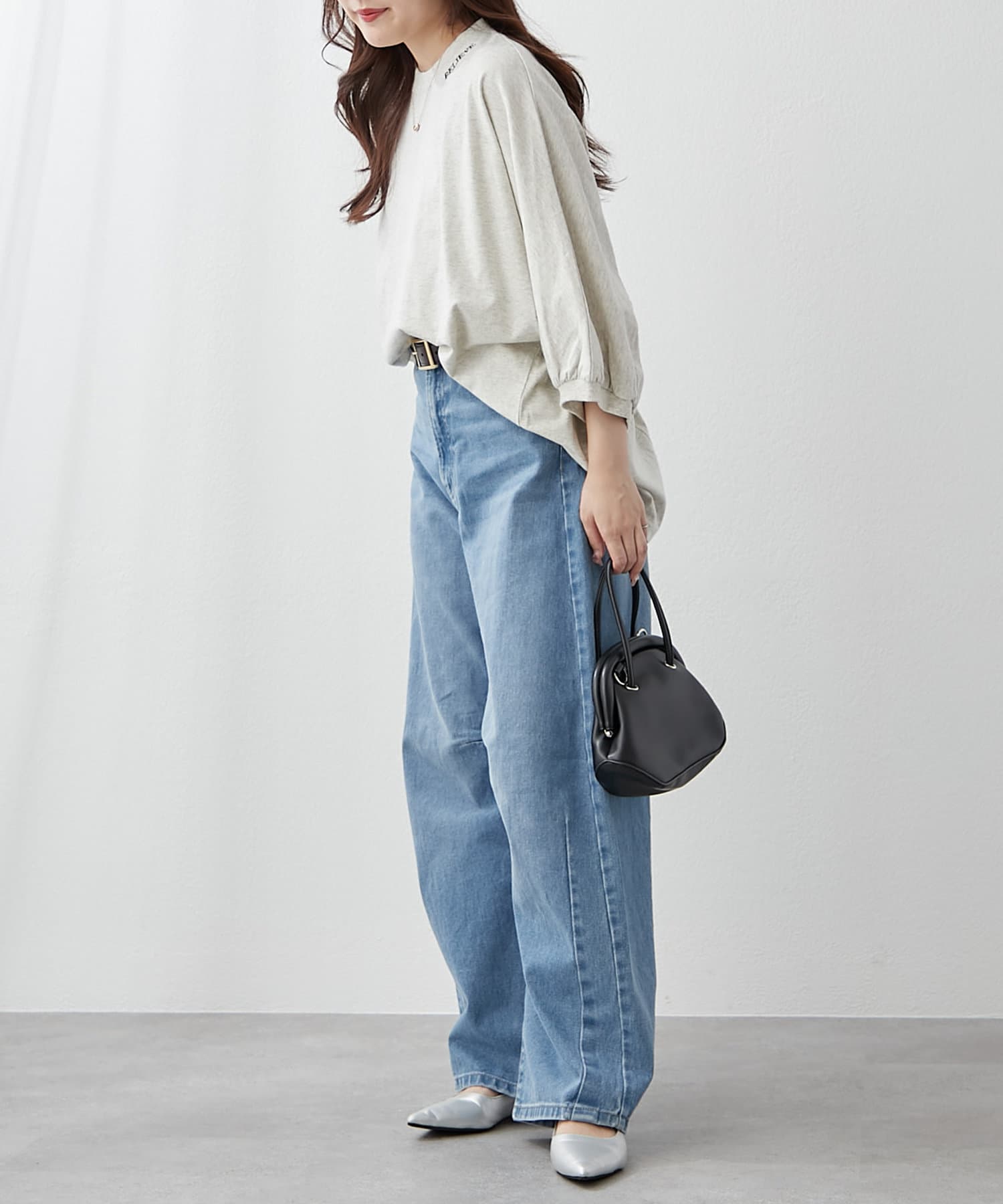 NICE CLAUP / OLIVE des OLIVE OUTLET(ナイスクラップ  / オリーブ デ オリーブ アウトレット) 【NAO/Web限定リバイバル】新色追加！ロゴ袖ボリュームT