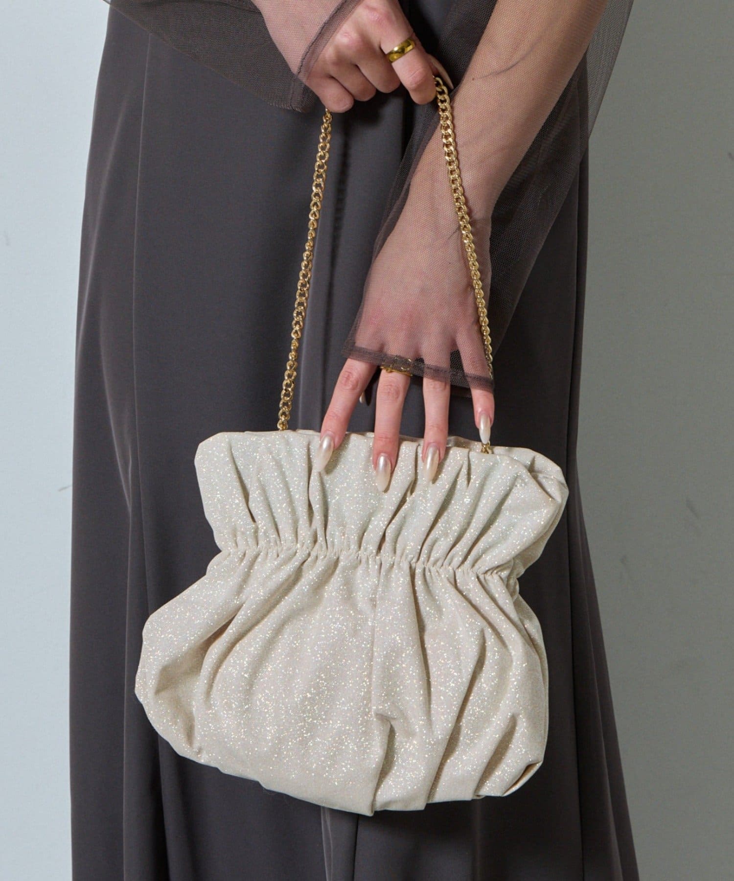 -goocy-(グーシー) グリッターギャザーバッグ