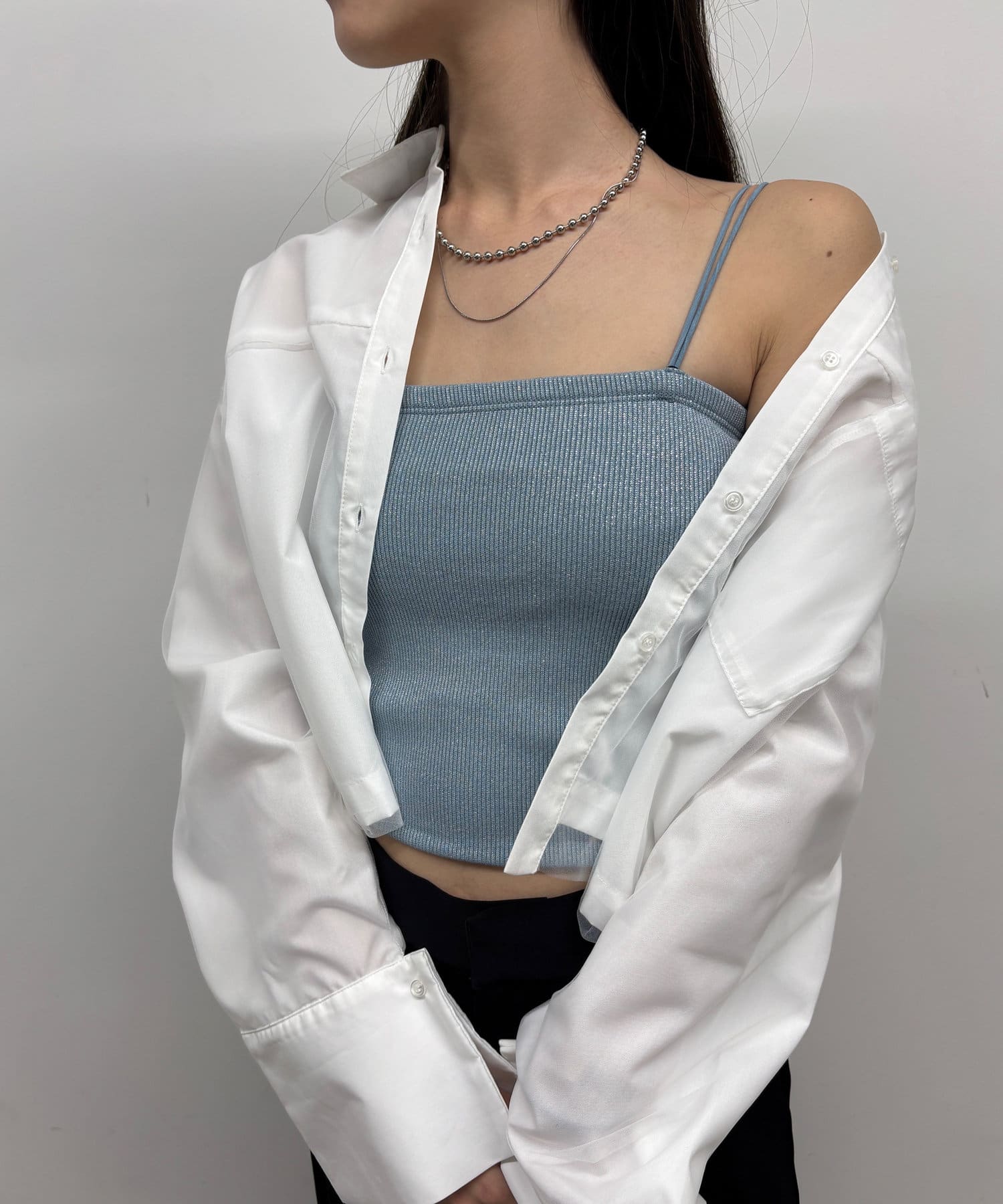 -goocy-(グーシー) 【６色展開】Wストラップキャミ