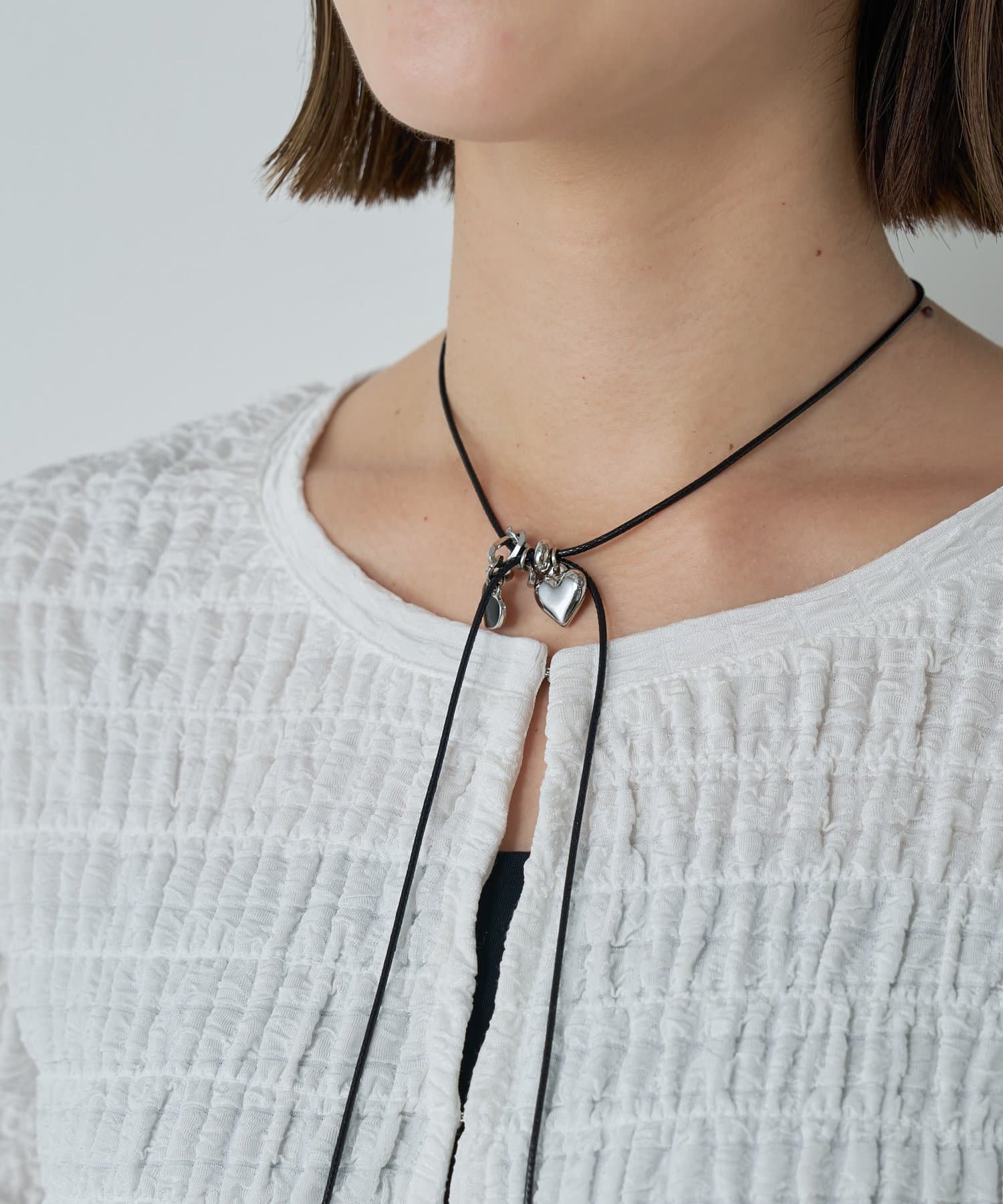 -goocy-(グーシー) スライダーハートコードネックレス