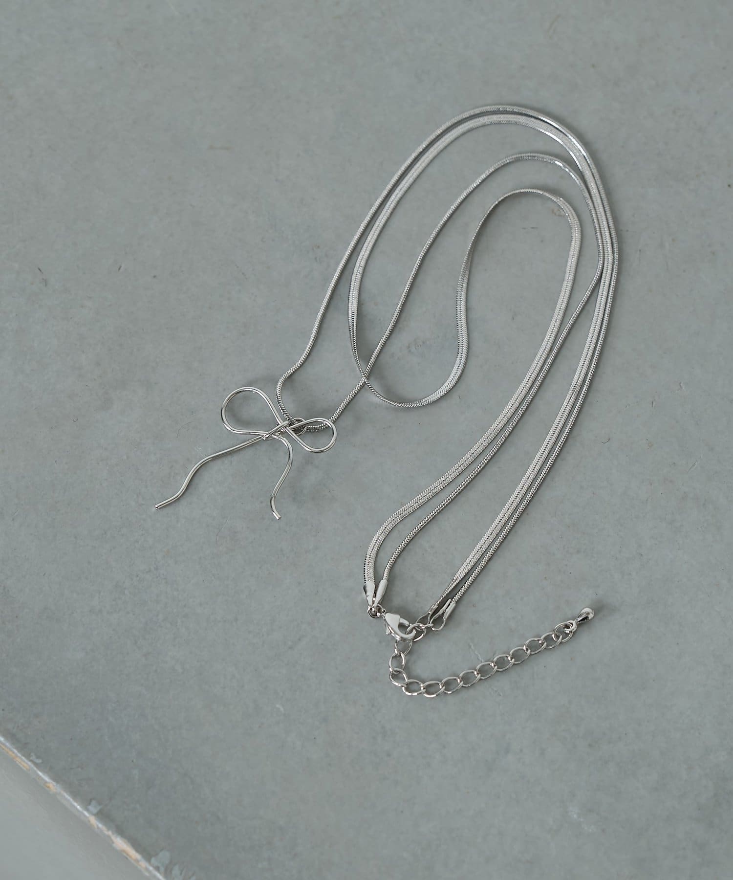 -goocy-(グーシー) 2連リボンネックレス