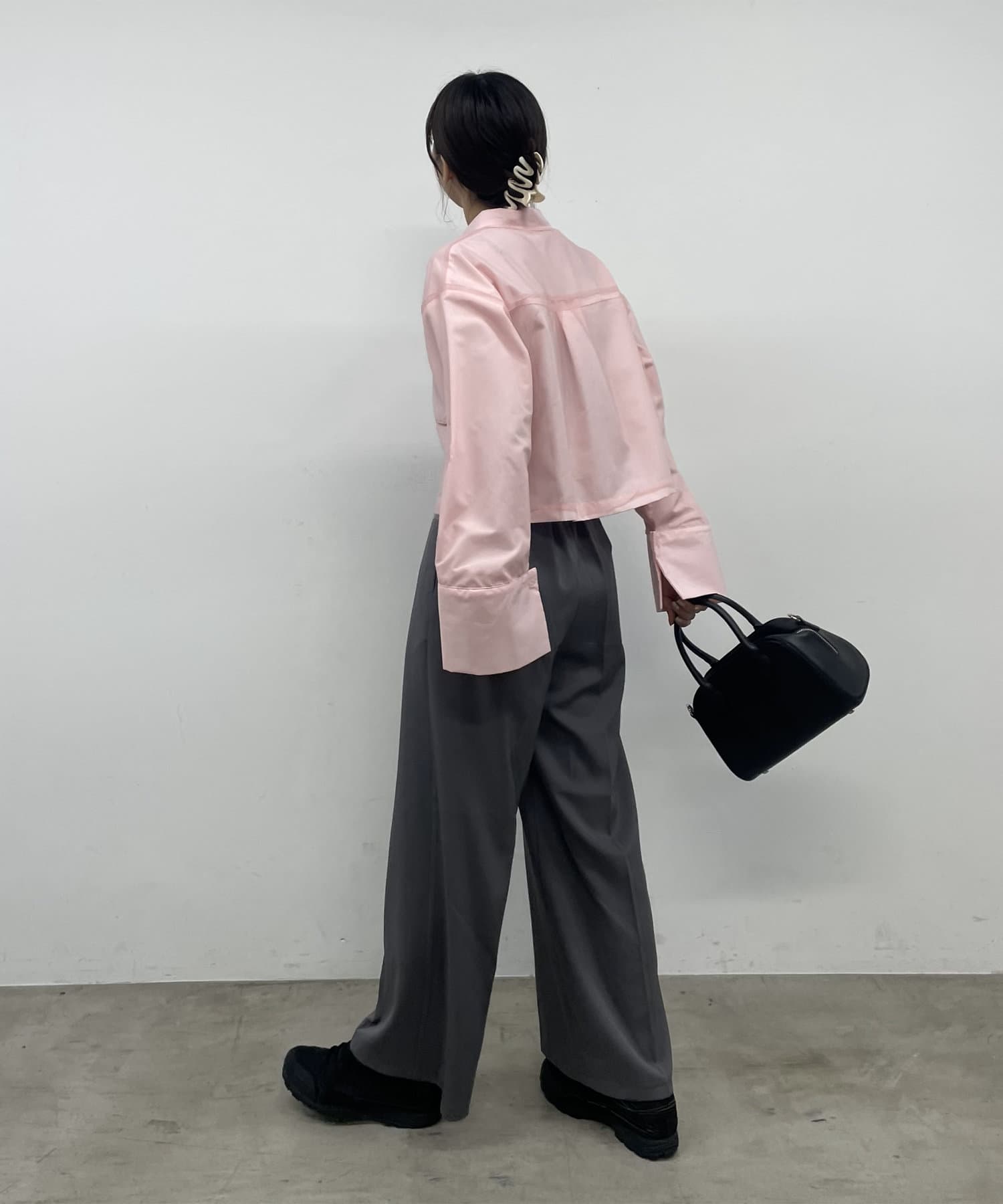 -goocy-(グーシー) チュール被せショートシャツ