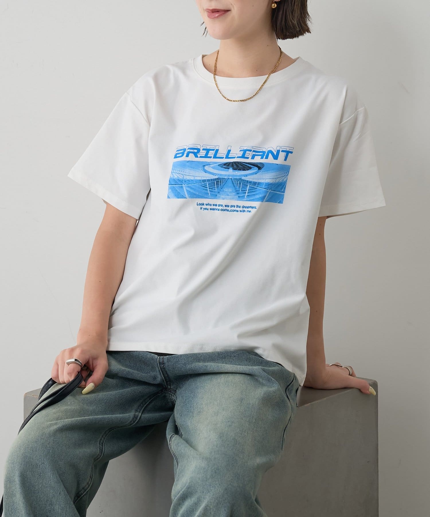【2025SS】多機能フロントロゴプリントT【POINT】・着るだけで涼しい接触冷感素材・５つの機能が詰まった春夏万能アイテム・程よいサイズ感で、どんなアイテムとも相性抜群・サラッと肌触りがよく着心地