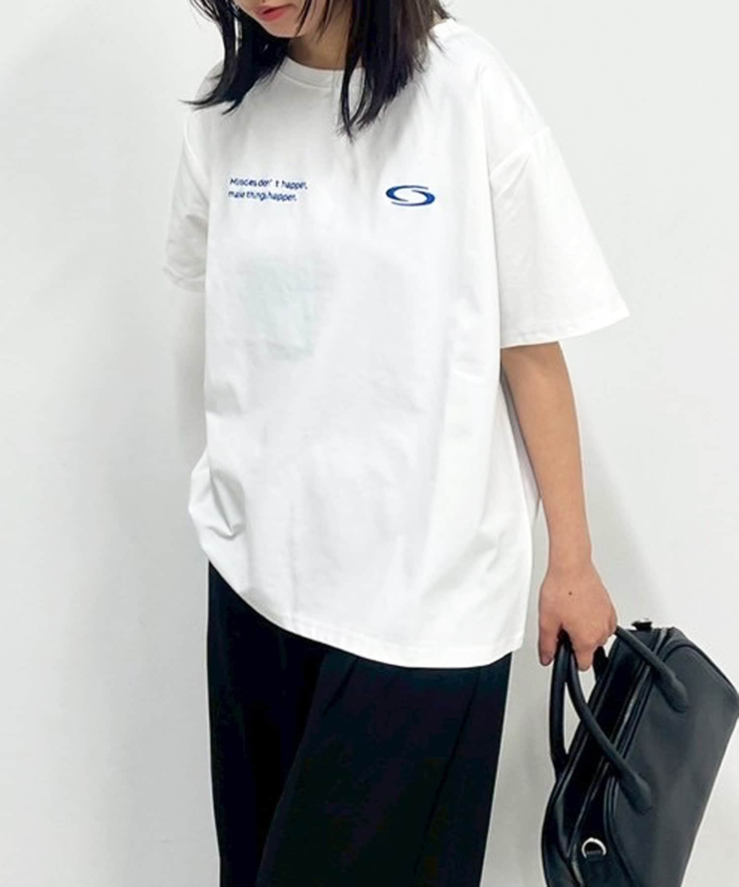 【2025SS】多機能ポイント刺繍T【POINT】・着るだけで涼しい接触冷感素材・５つの機能が詰まった春夏万能アイテム・毛羽立ちが少なく、奇麗めな印象・サラッと肌触りがよく着心地◎・シワになりにくく扱