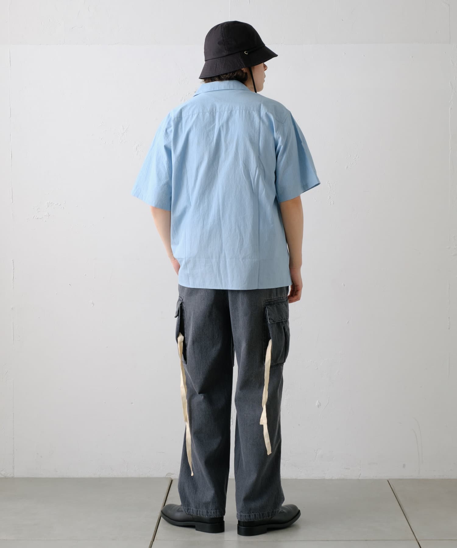 OUTLET(アウトレット) 【Kastane】【WHIMSIC】ワッペン付きオープンカラーシャツ