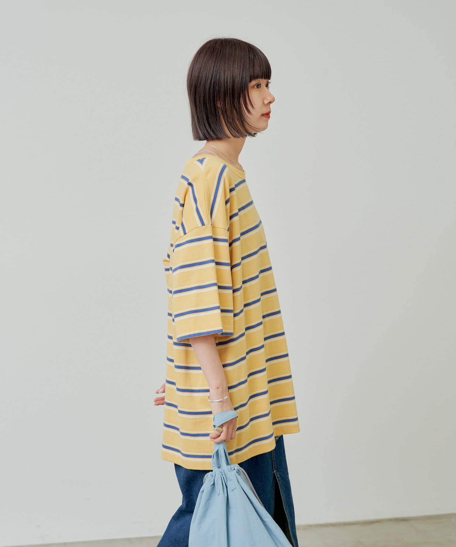OUTLET(アウトレット) 【Kastane】【WHIMSIC】マルチボーダーTシャツ