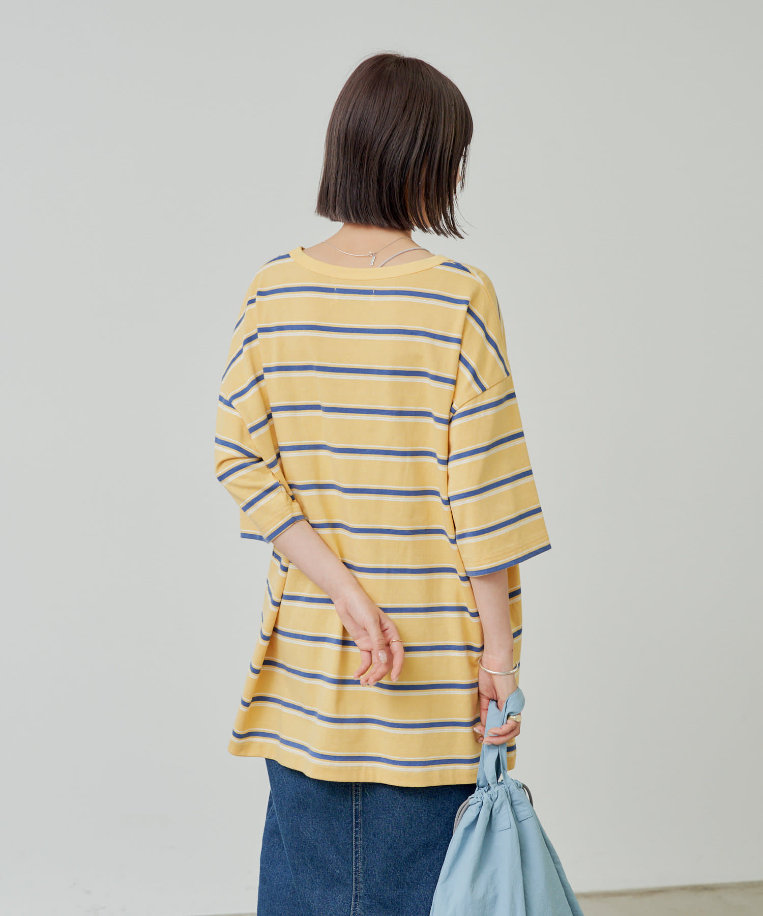OUTLET(アウトレット) 【Kastane】【WHIMSIC】マルチボーダーTシャツ