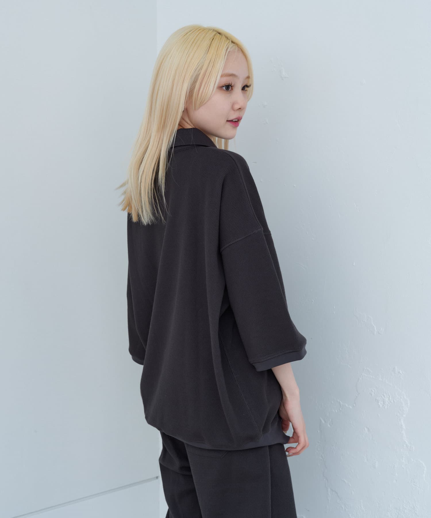 OUTLET(アウトレット) 【Kastane】【WHIMSIC】サーマルハーフジップポロシャツ