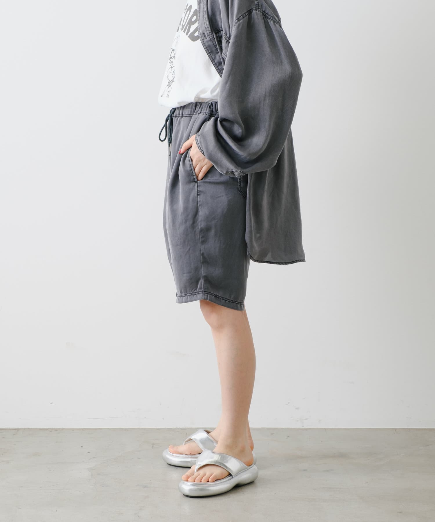 OUTLET(アウトレット) 【Kastane】【WHIMSIC】オーバーダイサテンイージーショーツ