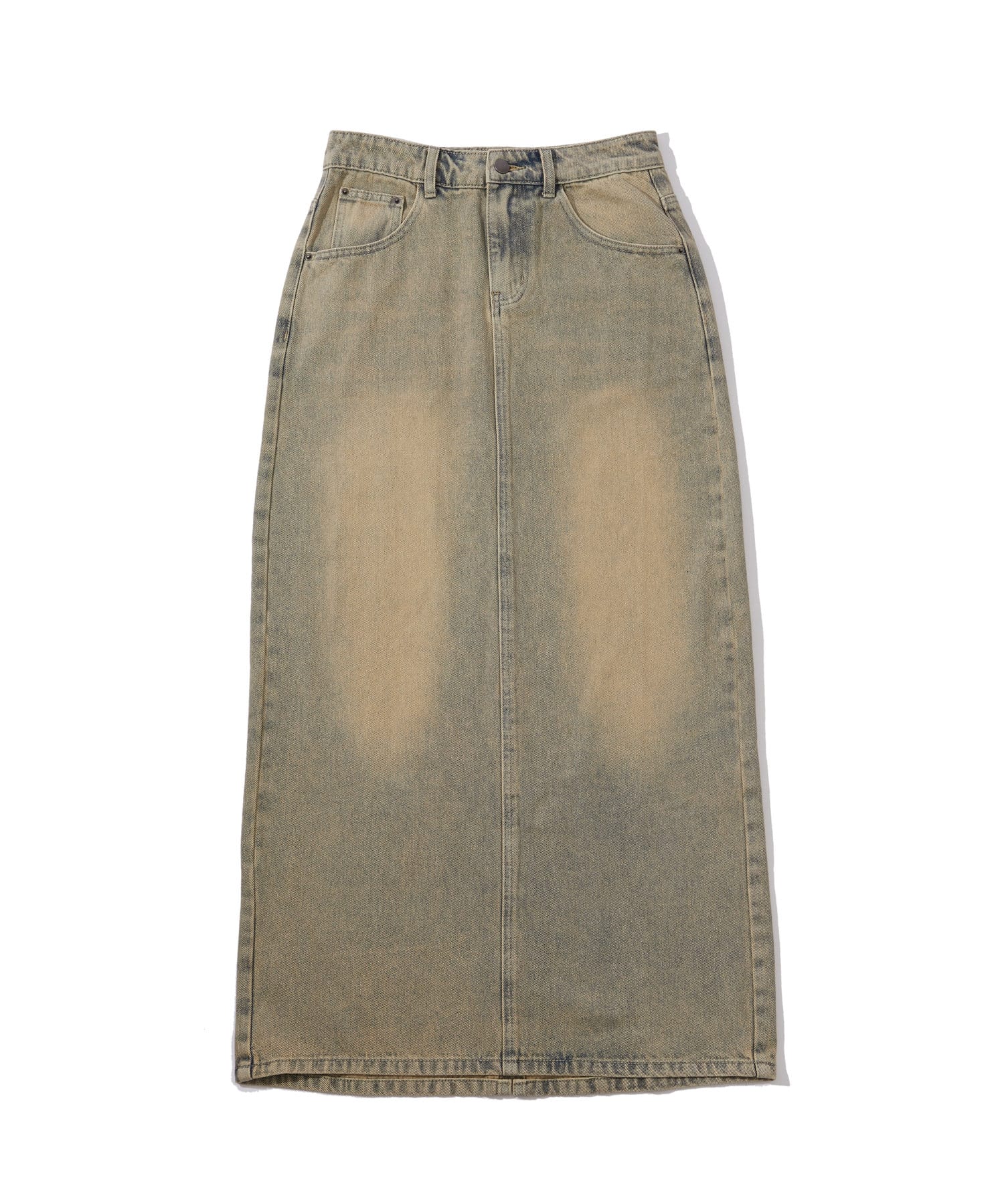 OUTLET(アウトレット) 【WHO'S WHO gallery】オーバーダイデニムロングスカート