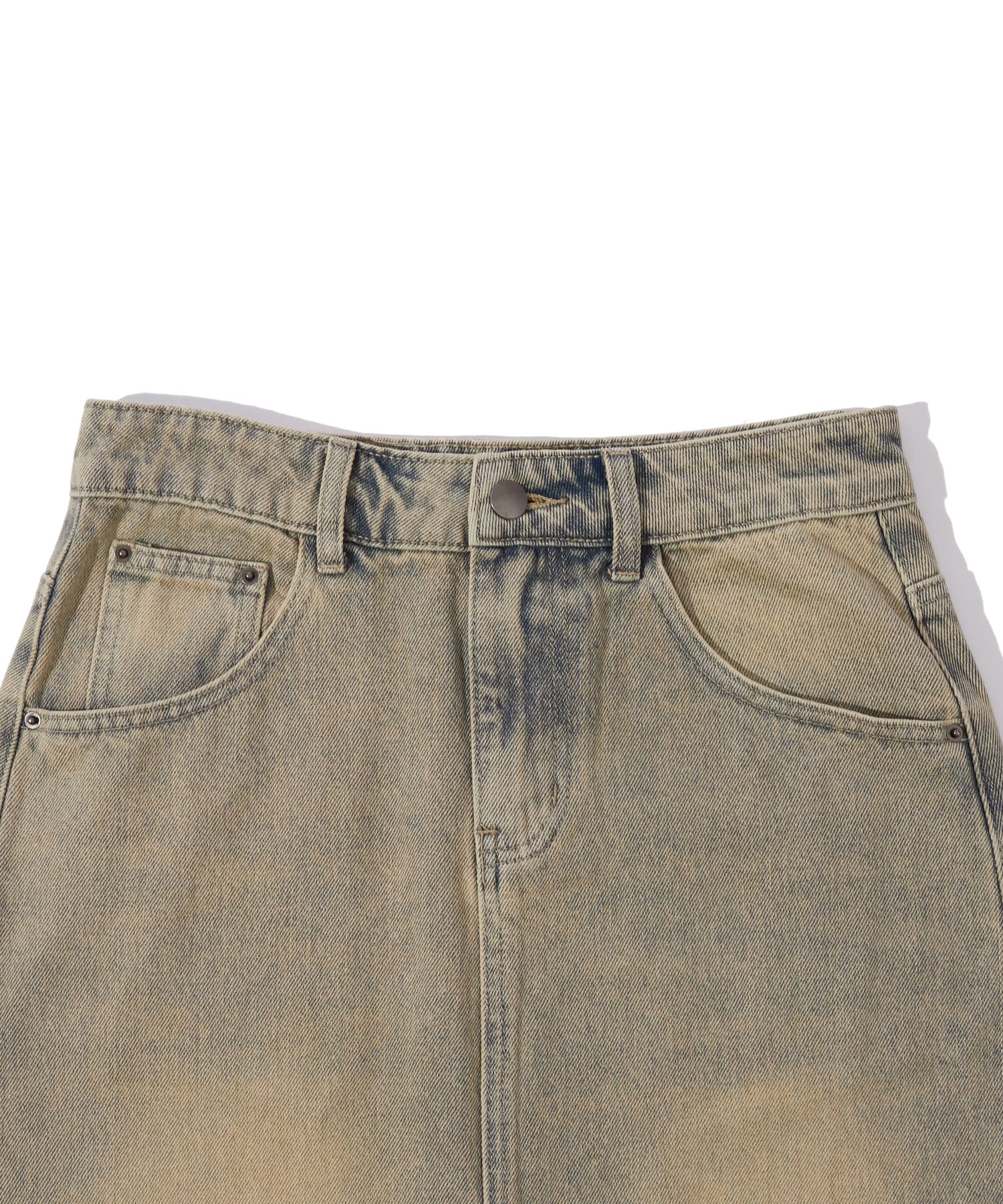 OUTLET(アウトレット) 【WHO'S WHO gallery】オーバーダイデニムロングスカート