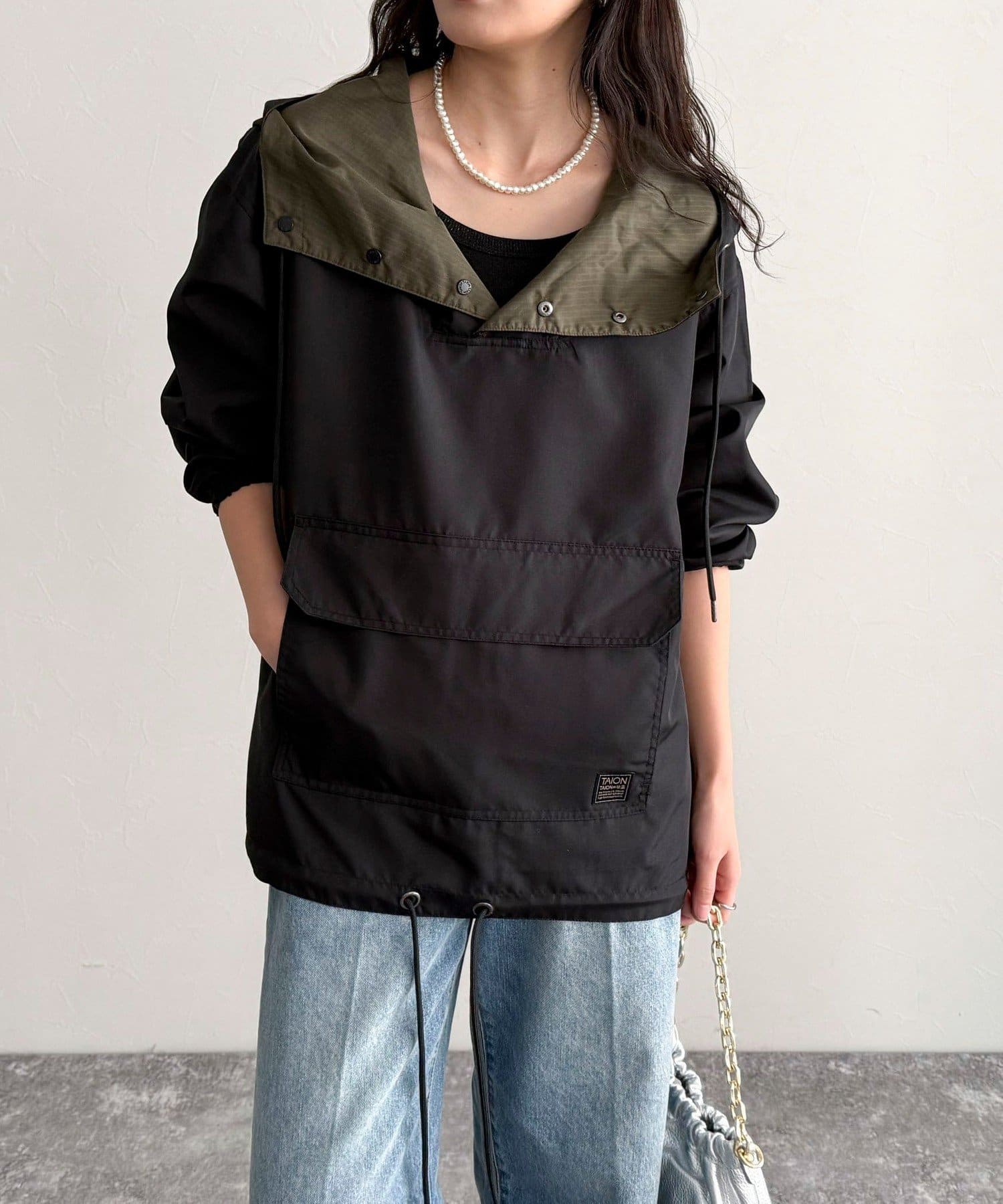 FREDY & GLOSTER(フレディ アンド グロスター) レディース 【TAION】MILITARY REVERSIBLE ANORAK PARKA ブラック