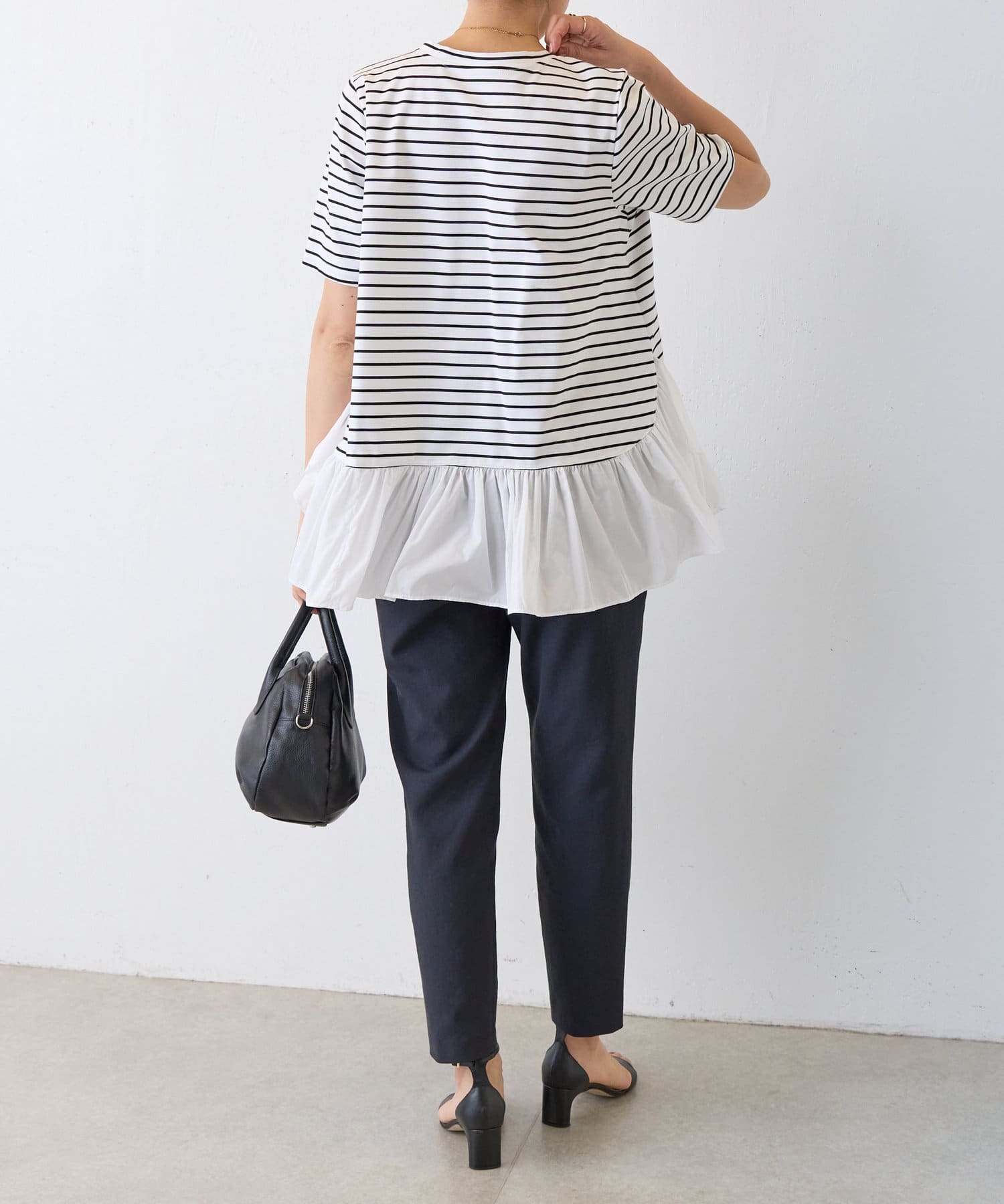 新品タグ付き　BEARDSLEY(ビアズリー) 長袖　切り替えペプラムTee ギャザーペプラムTee | BEARDSLEY(ビアズリー)レディース | PAL
