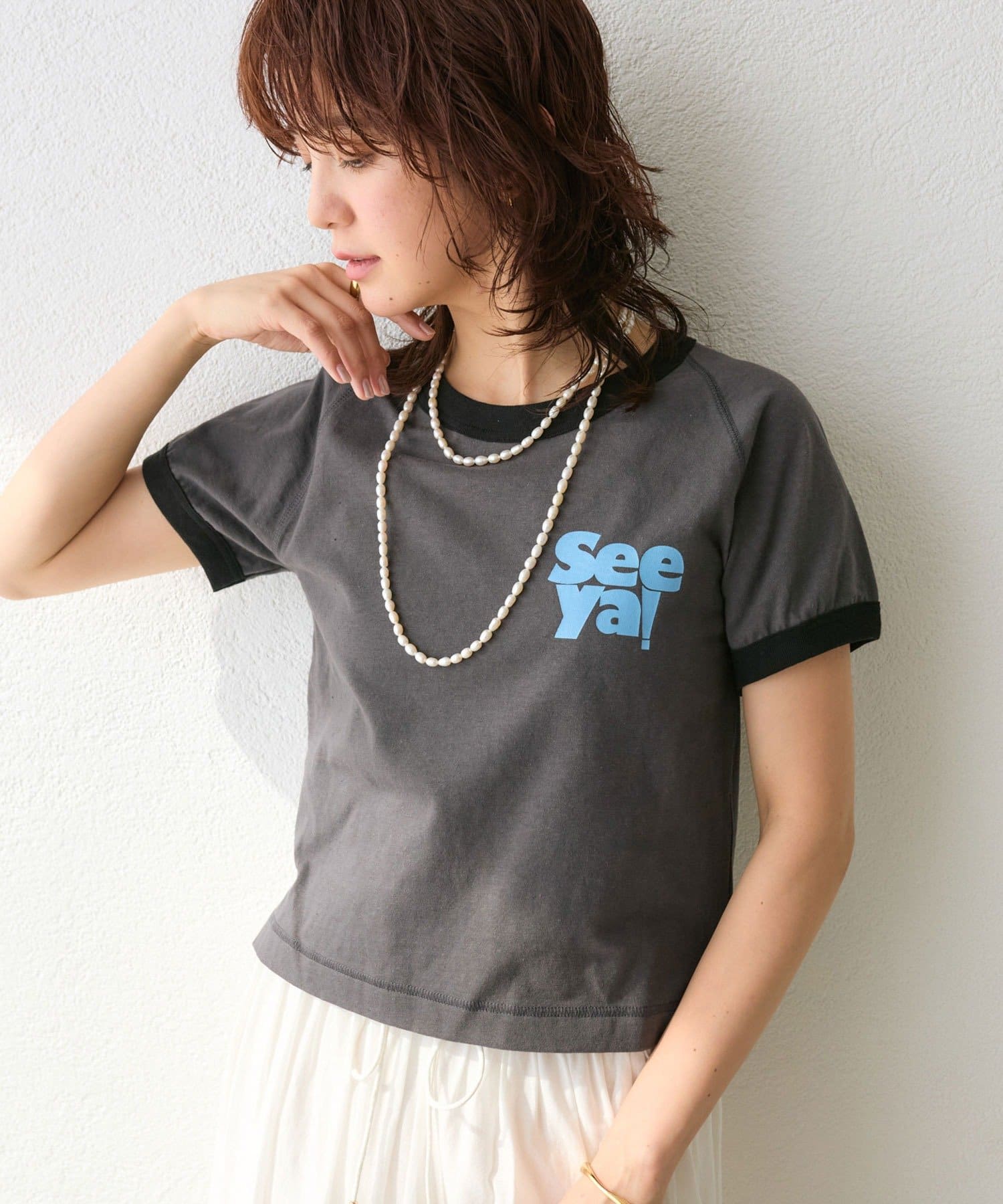 キャッチーなロゴが◎】リンガーロゴTee | RIVE DROITE