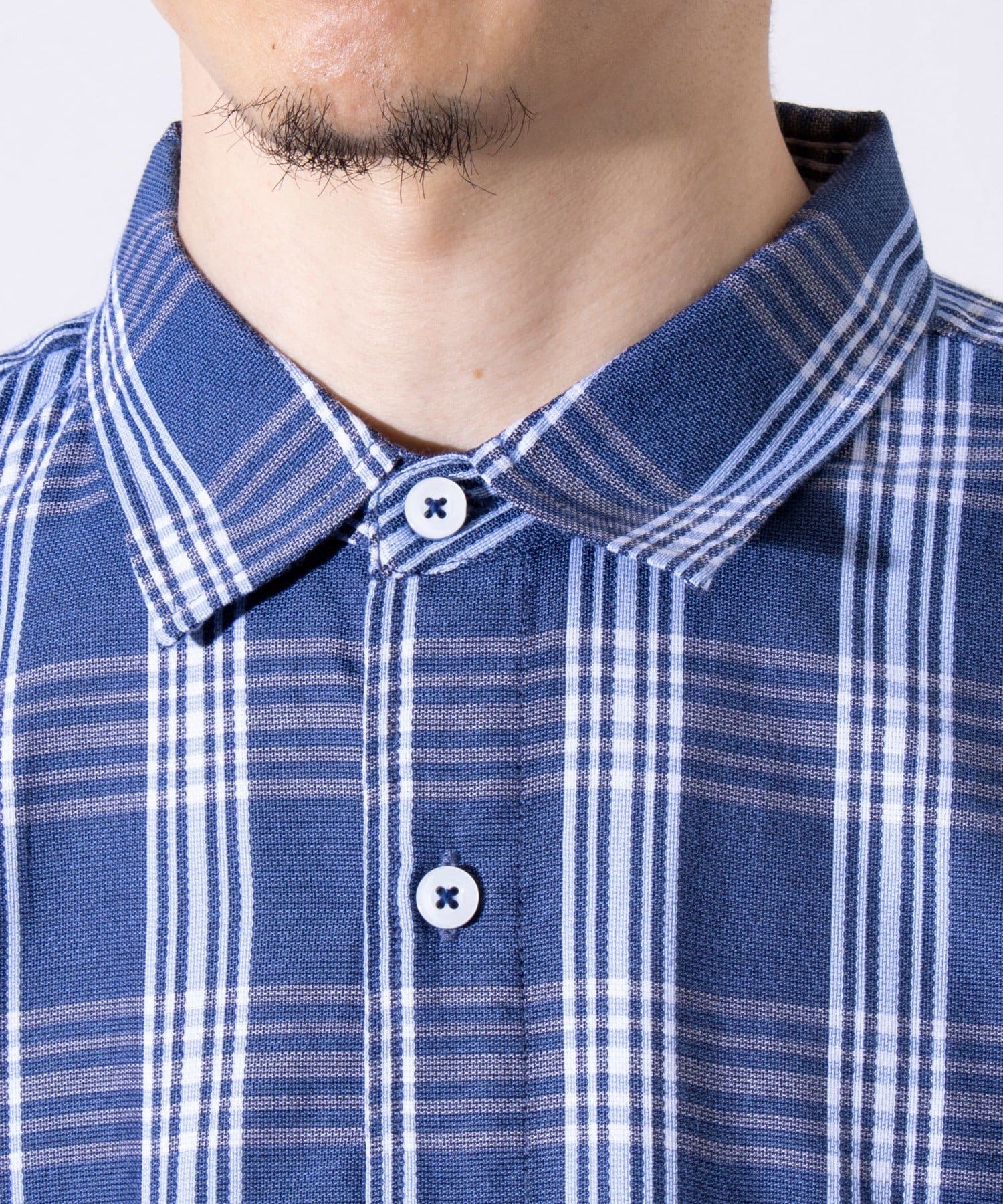 FREDY & GLOSTER(フレディ アンド グロスター) 【GLOSTER/グロスター】軽量パナマ素材 7分袖シャツ