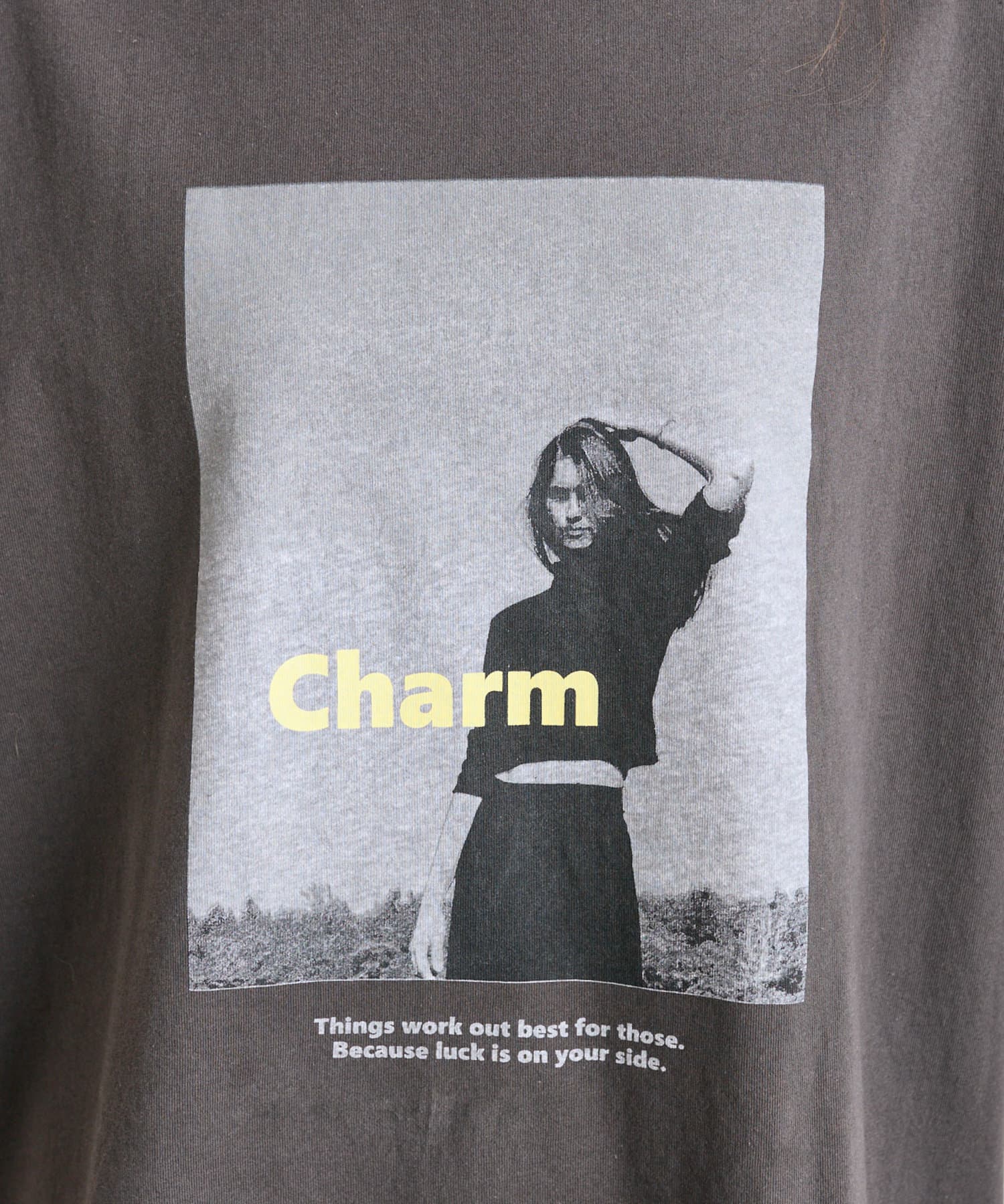 PUAL CE CIN(ピュアルセシン) 【＠remi_usus企画】CharmフォトプリントTシャツ