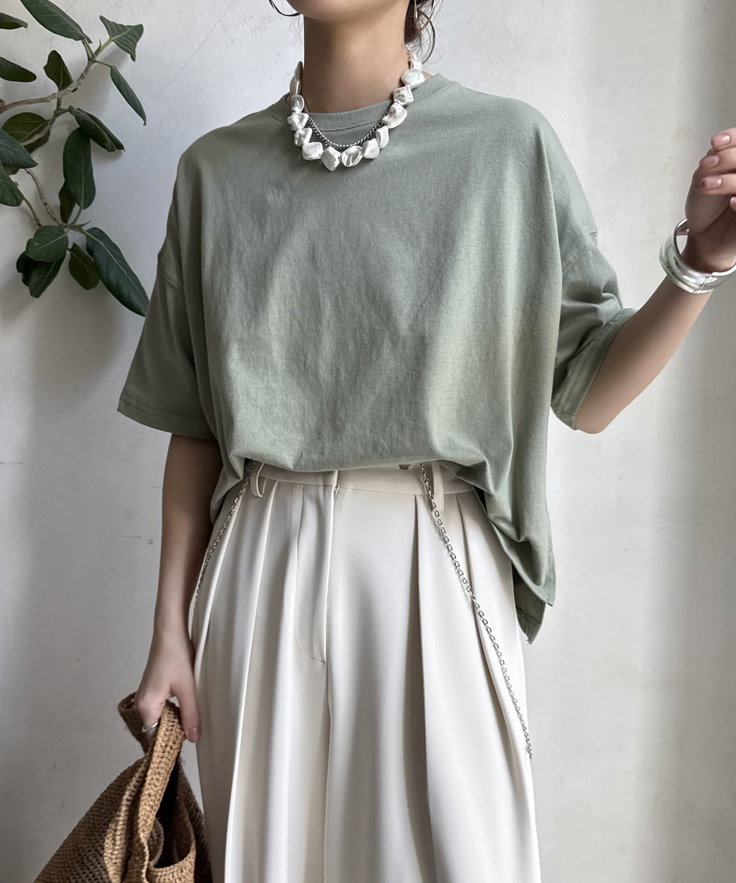 WEB限定】 USAコットンビッグシルエットTEE | DOUDOU(ドゥドゥ