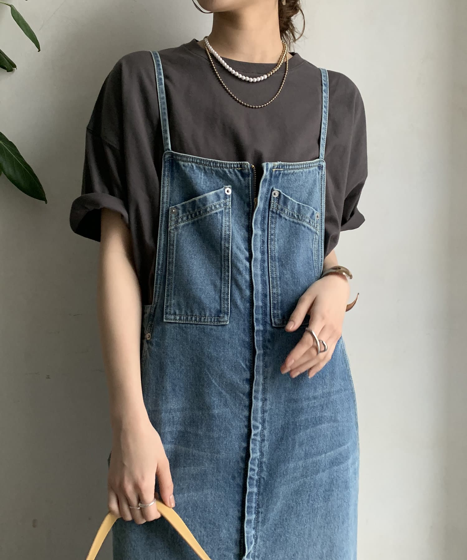DOUDOU(ドゥドゥ) 【WEB限定】 USAコットンビッグシルエットTEE