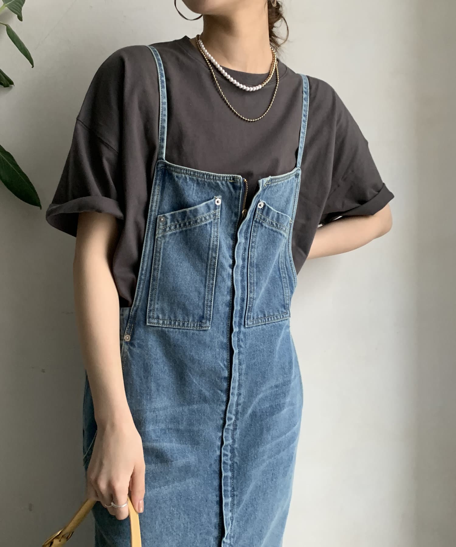 DOUDOU(ドゥドゥ) 【WEB限定】 USAコットンビッグシルエットTEE