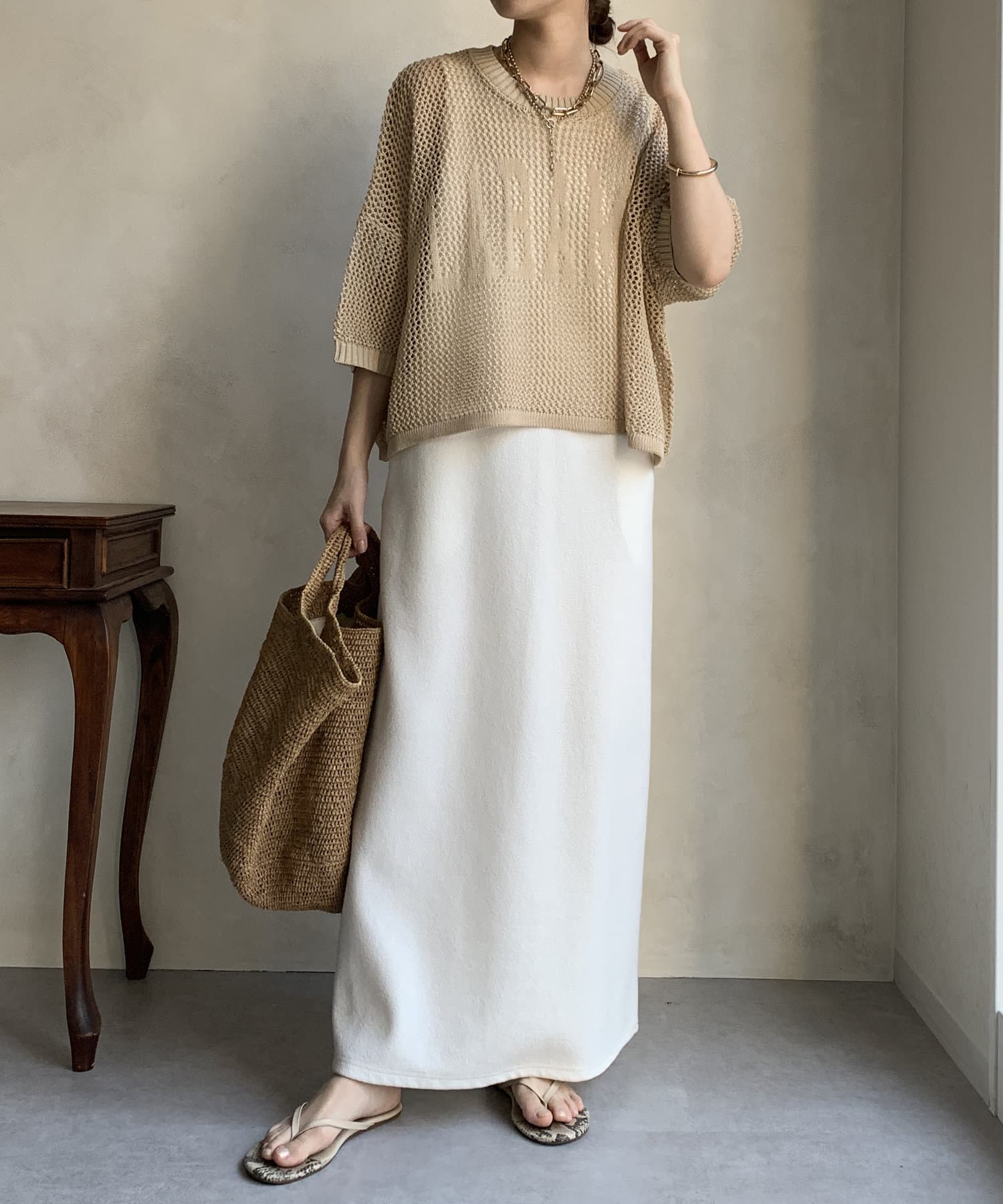 完売品　plage CASH TOUCH flare プルオーバー プラージュ Plage 24AW CASH TOUCH flare プルオーバー ニット