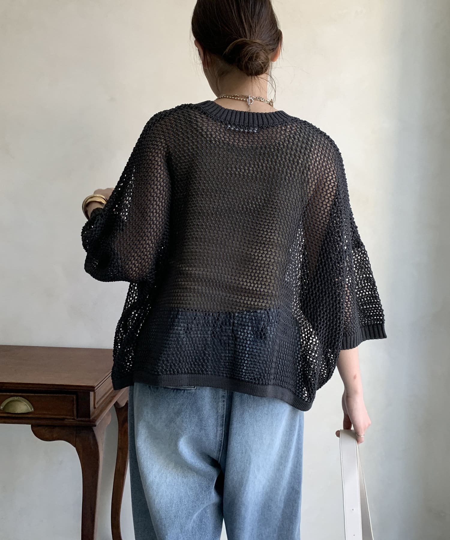 DOUDOU(ドゥドゥ) 【WEB限定】ロゴメッシュプルオーバー